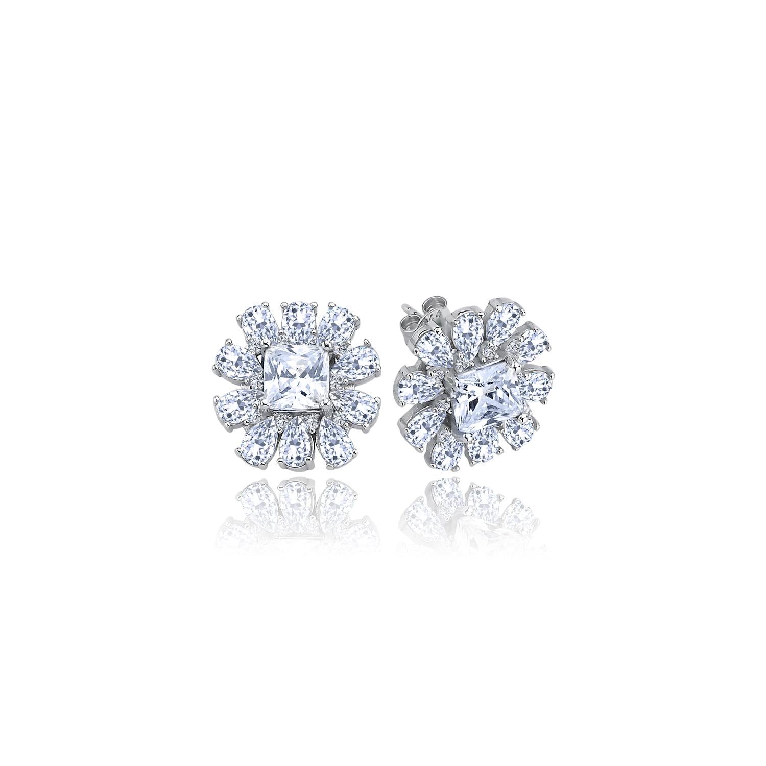 Effective Diamond Milano Dream Silver Earrings