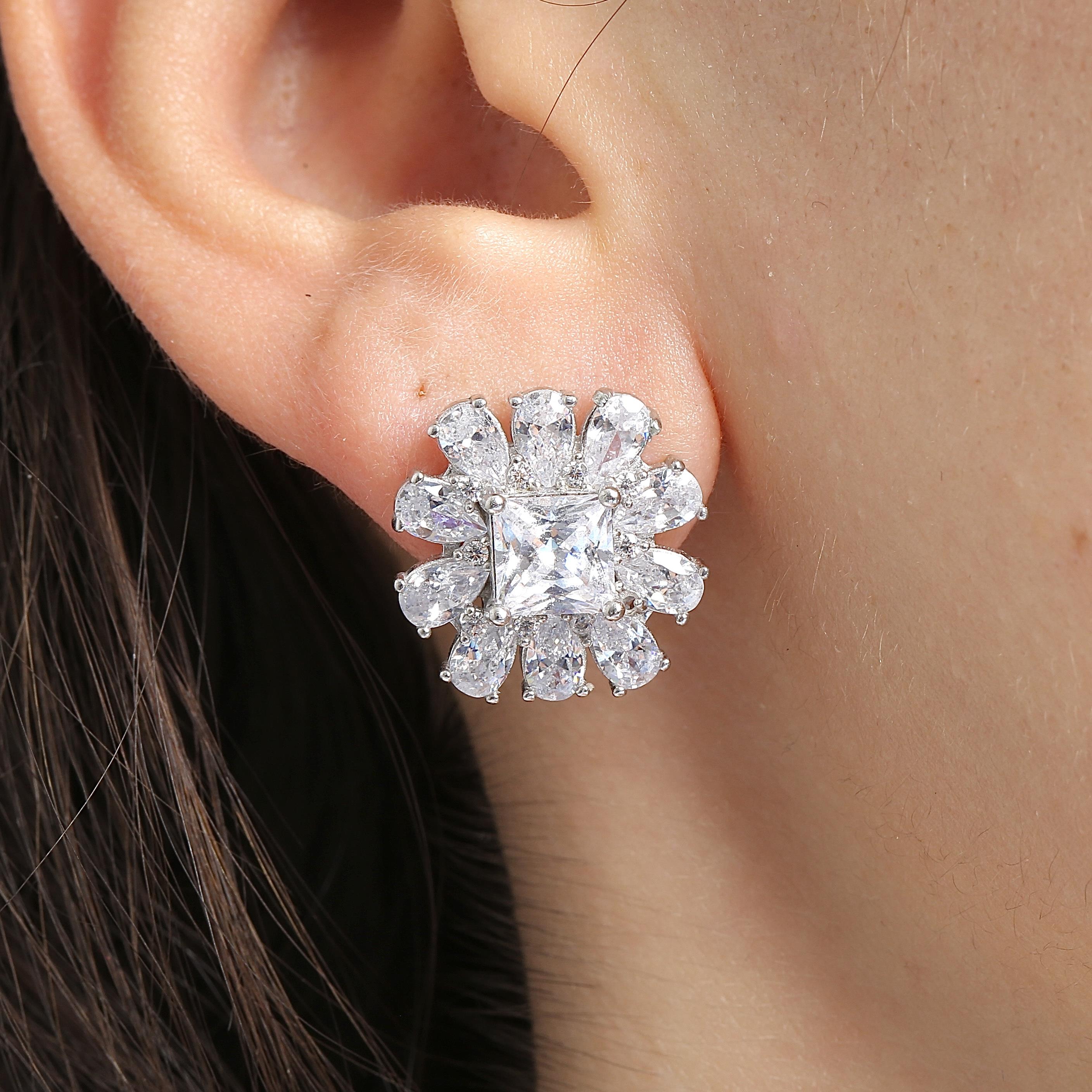 Effective Diamond Milano Dream Silver Earrings