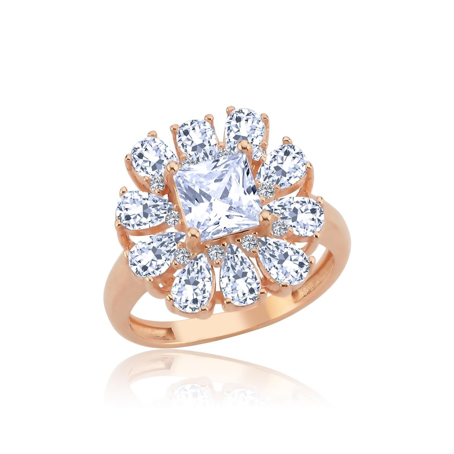 Effective Diamond Milano Dream Sparkling Rose Gold Ring