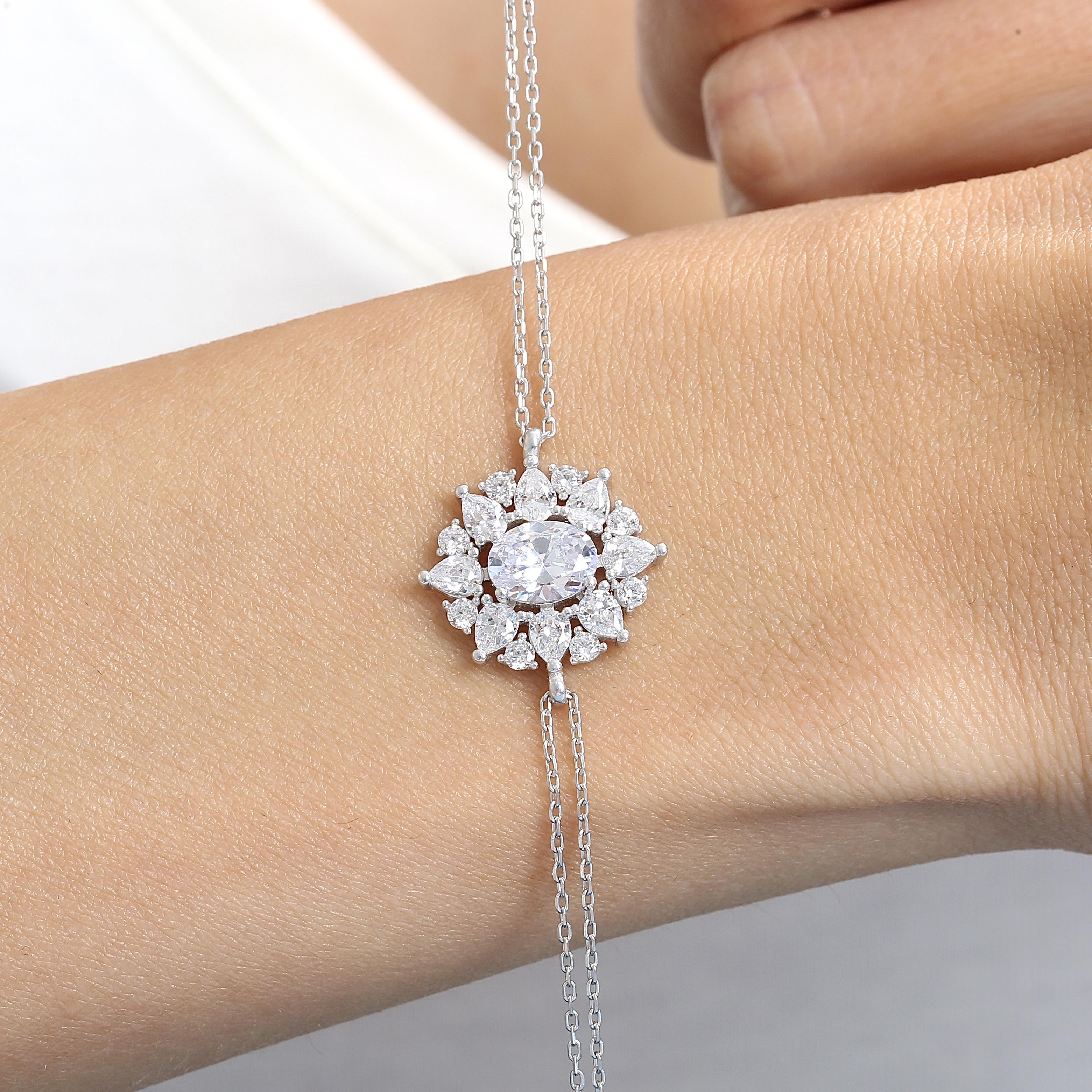 Effective Diamond Paris Sparkle Silver Bracelet
