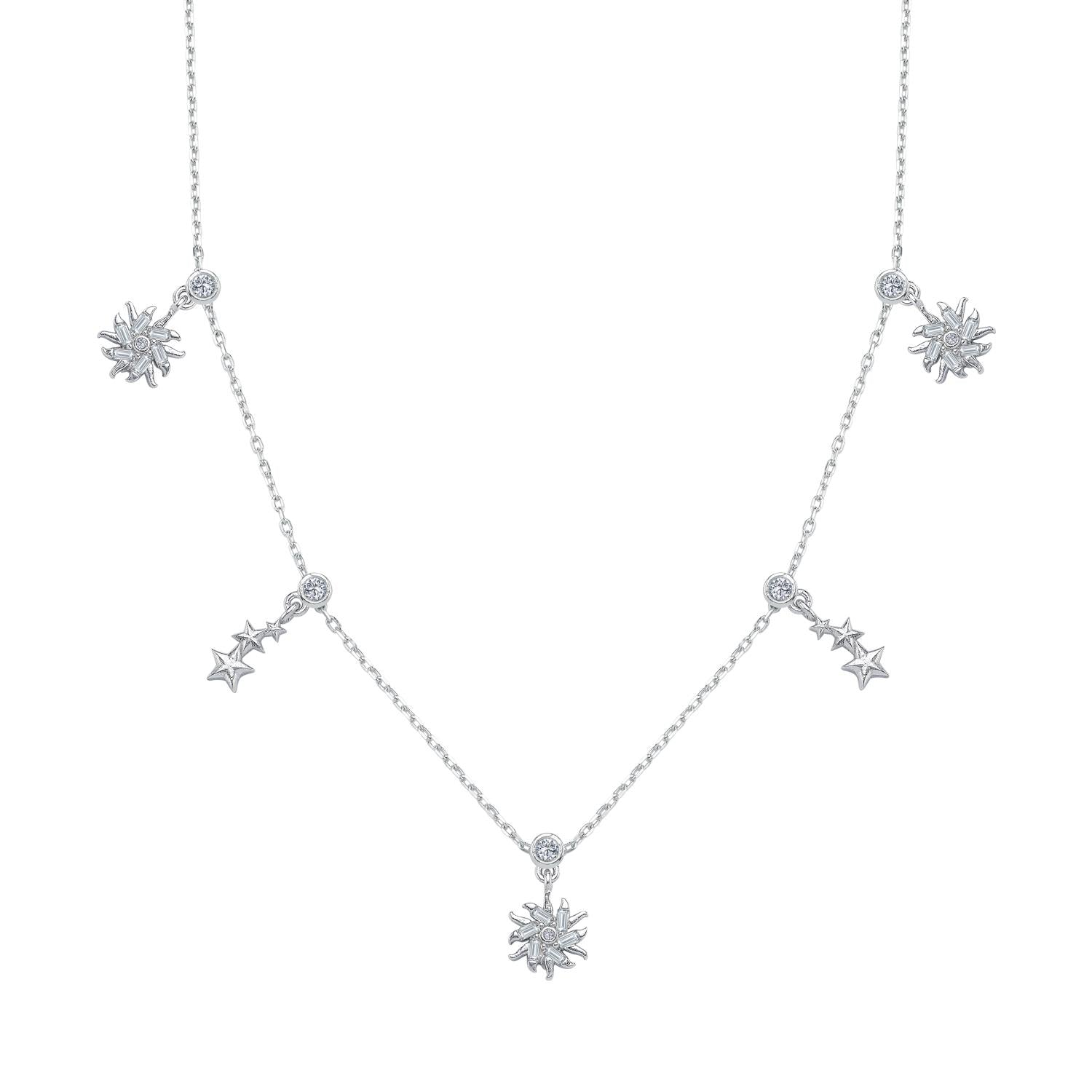 Silver Choker Lucky Necklace