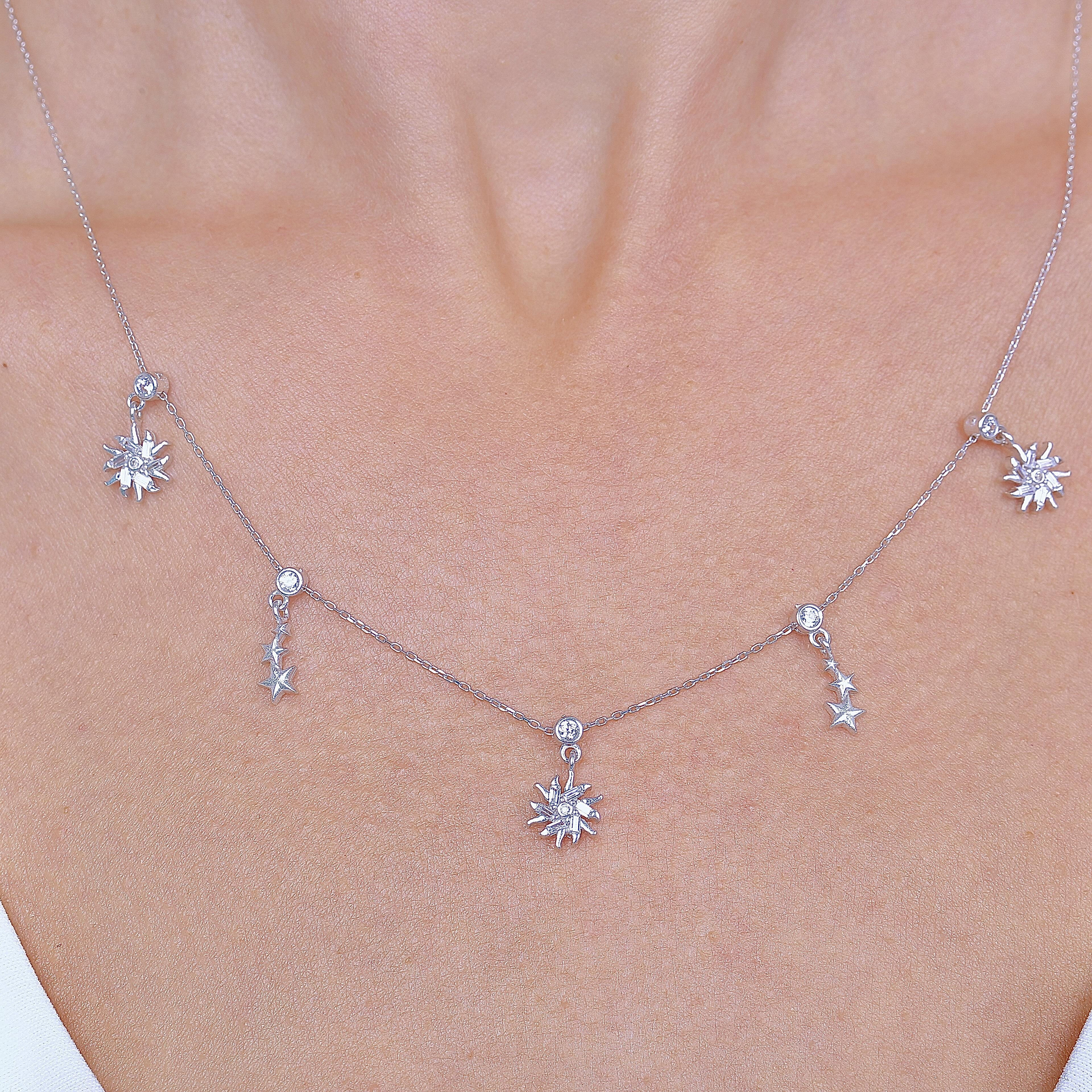 Silver Choker Lucky Necklace