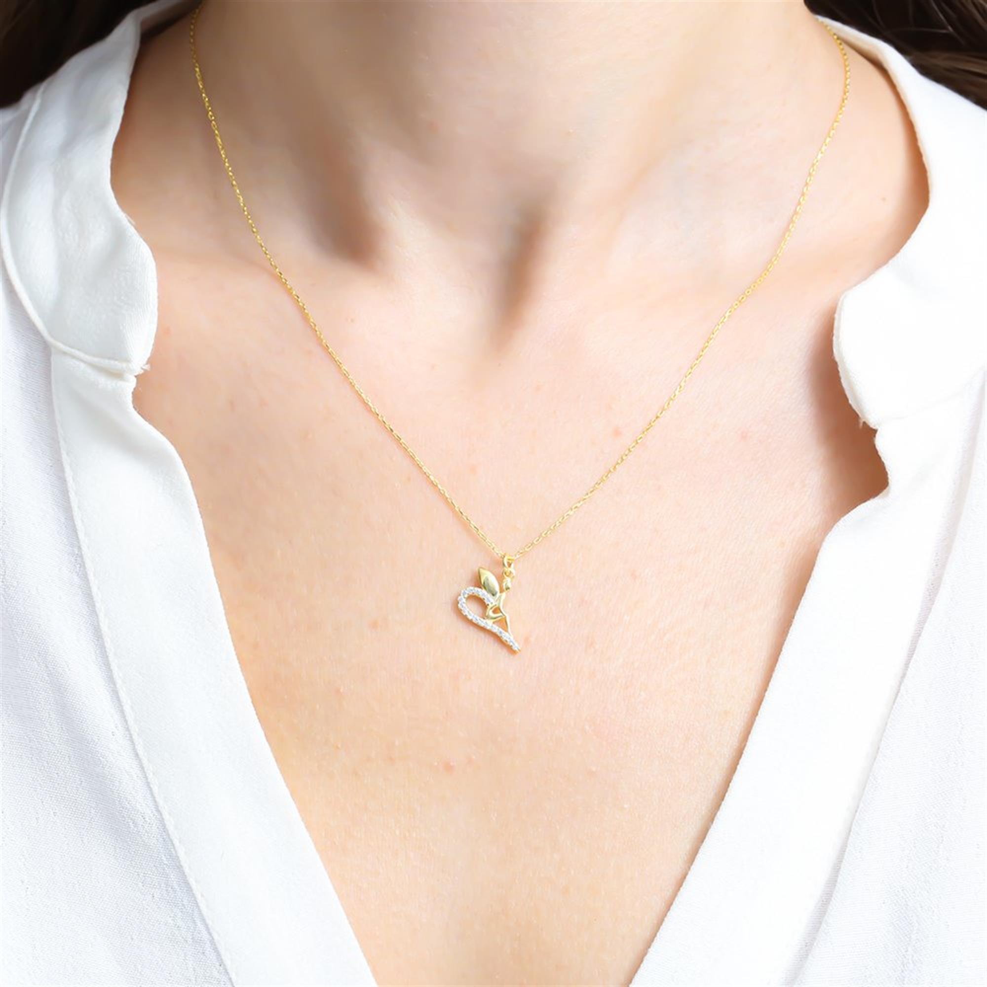 Sparkling Fairy Gold Plated Necklace