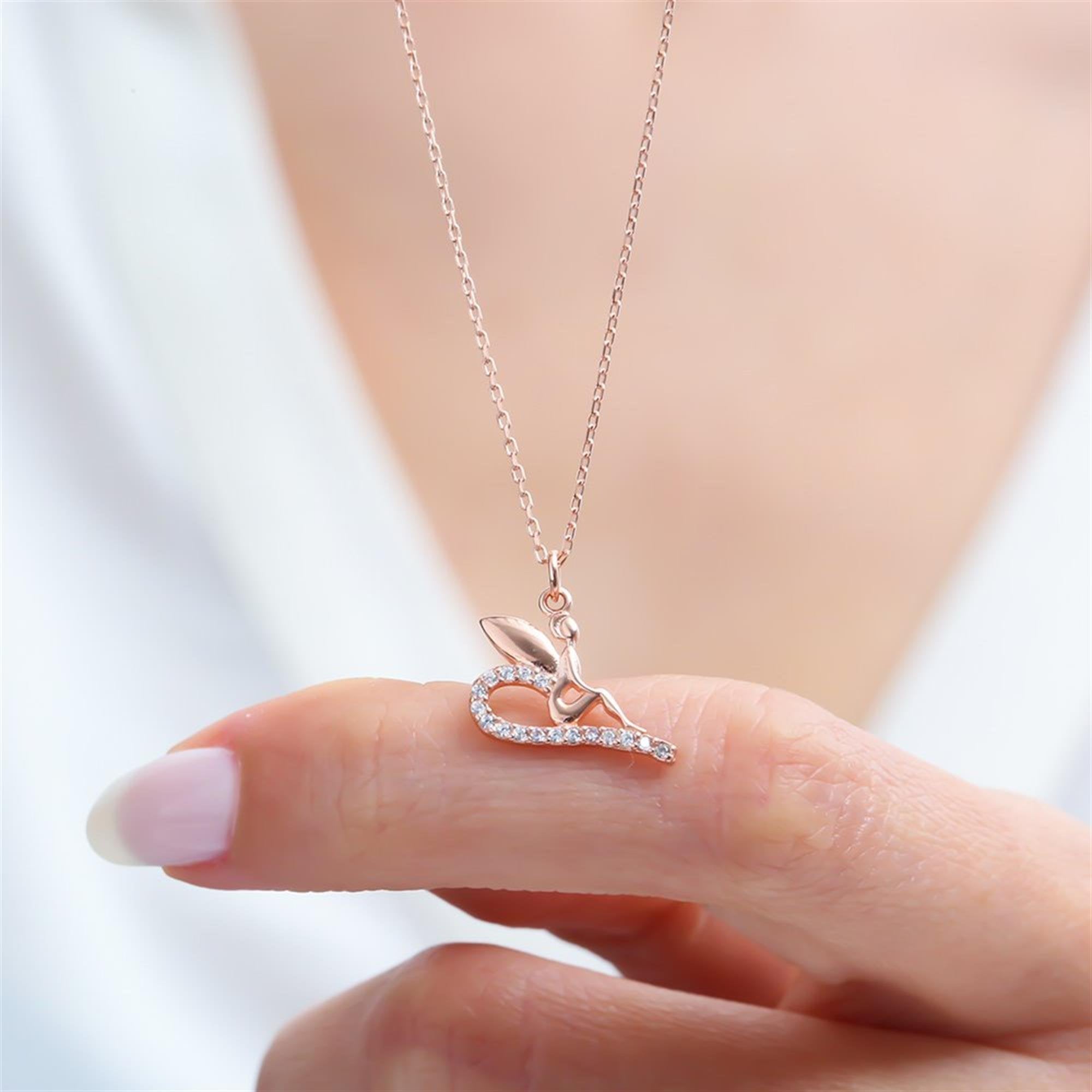 Sparkling Fairy Rose Gold Necklace