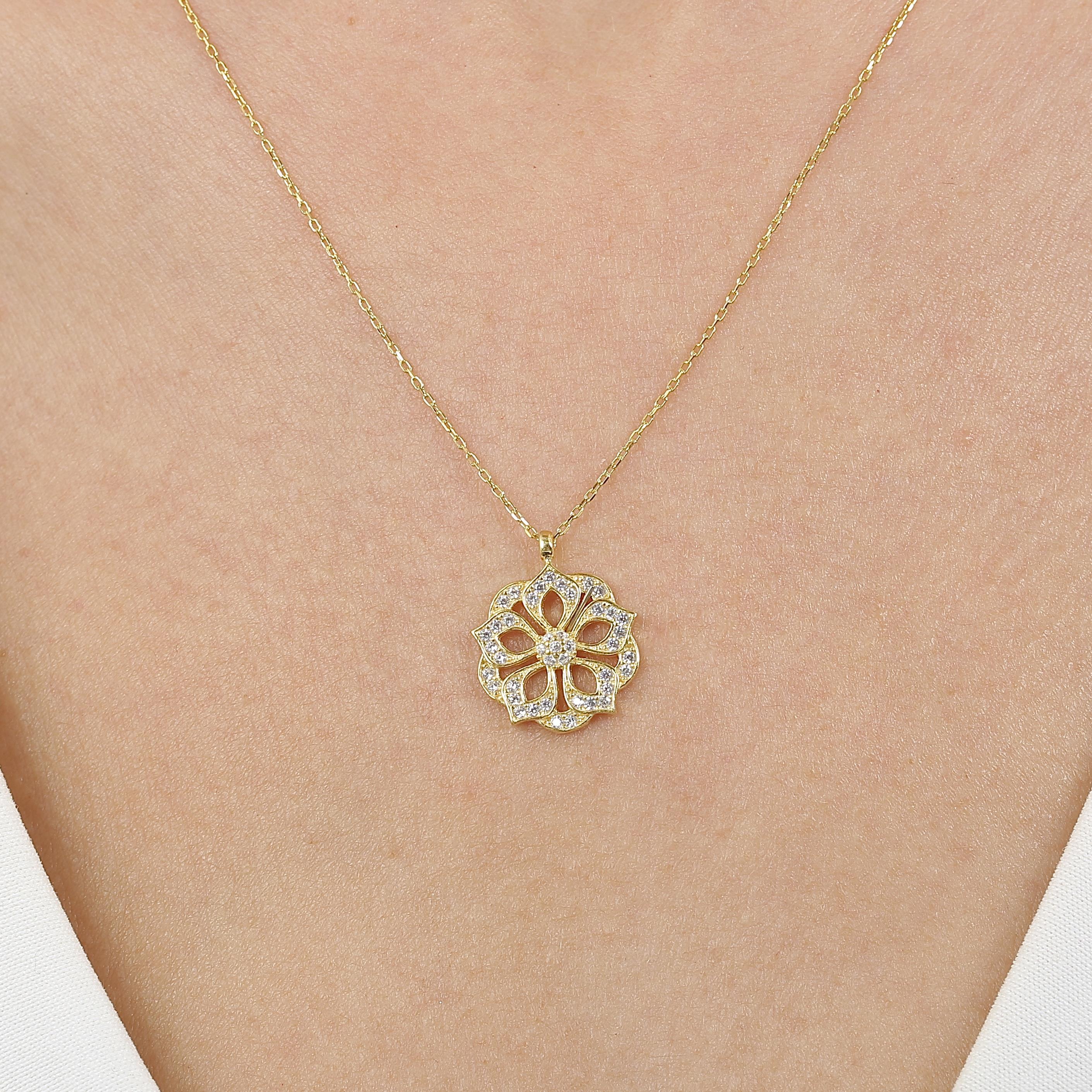 Sparkling Palace Star Gold Plated Necklace