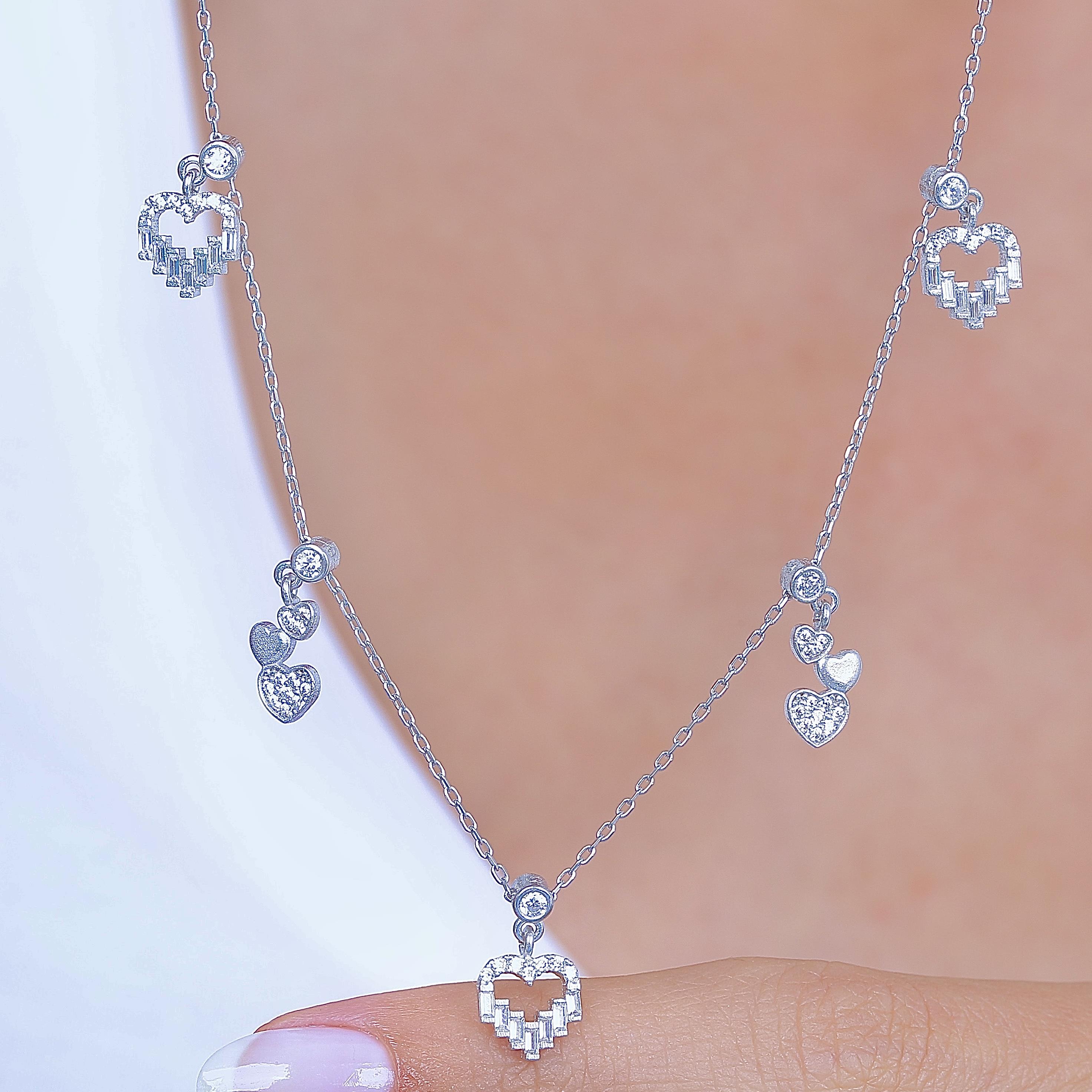 Heart Magic Silver Luck Choker Necklace