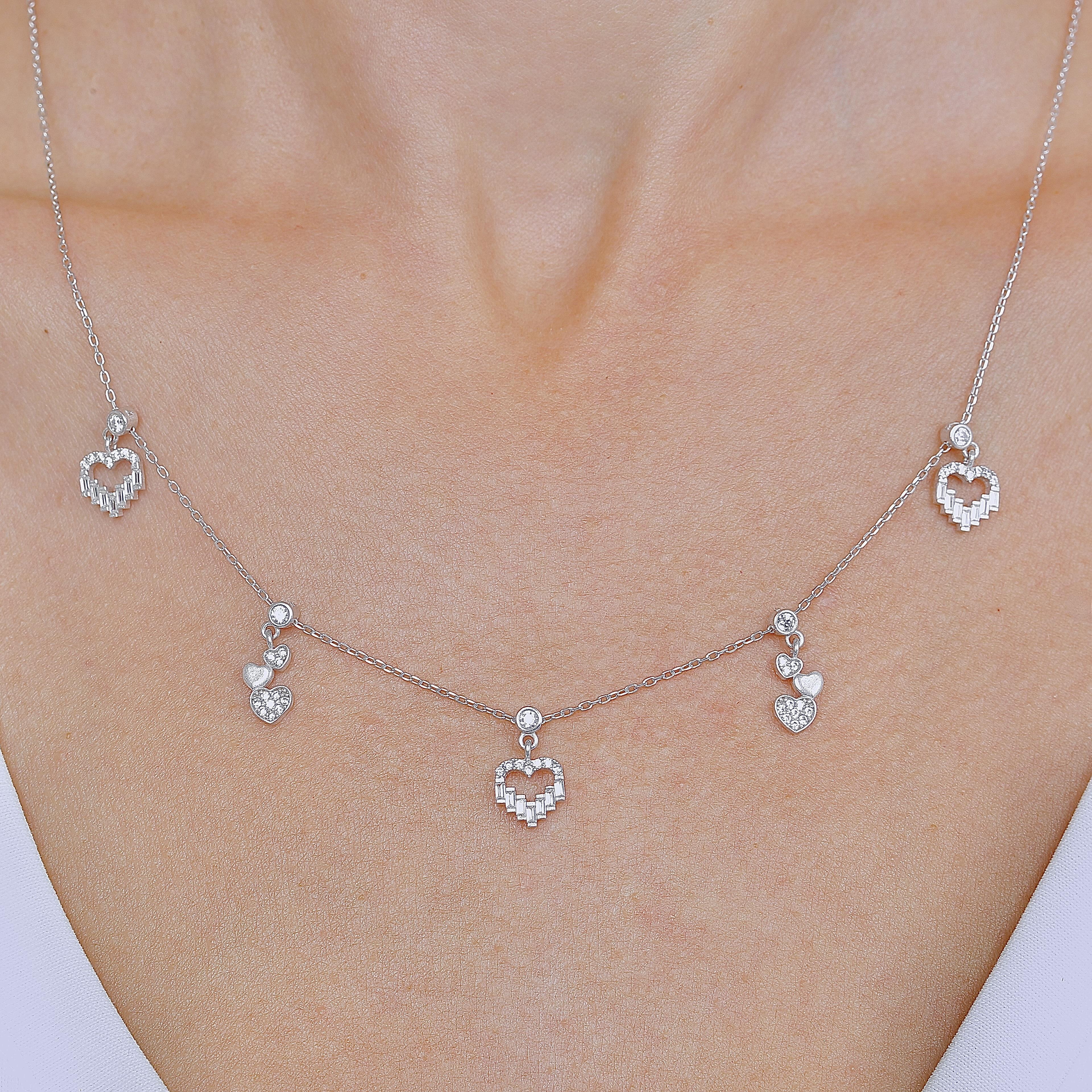 Heart Magic Silver Luck Choker Necklace