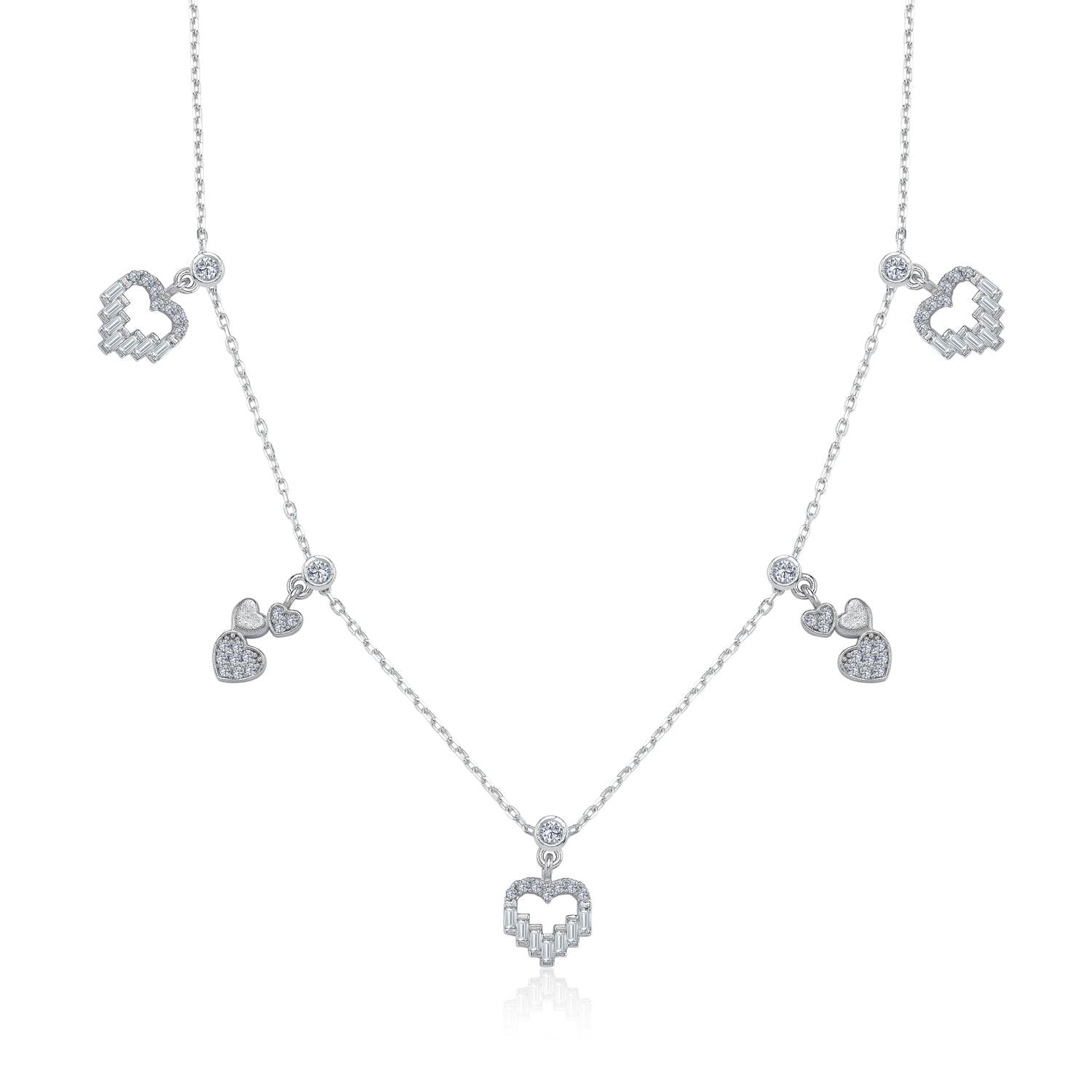 Heart Magic Silver Luck Choker Necklace