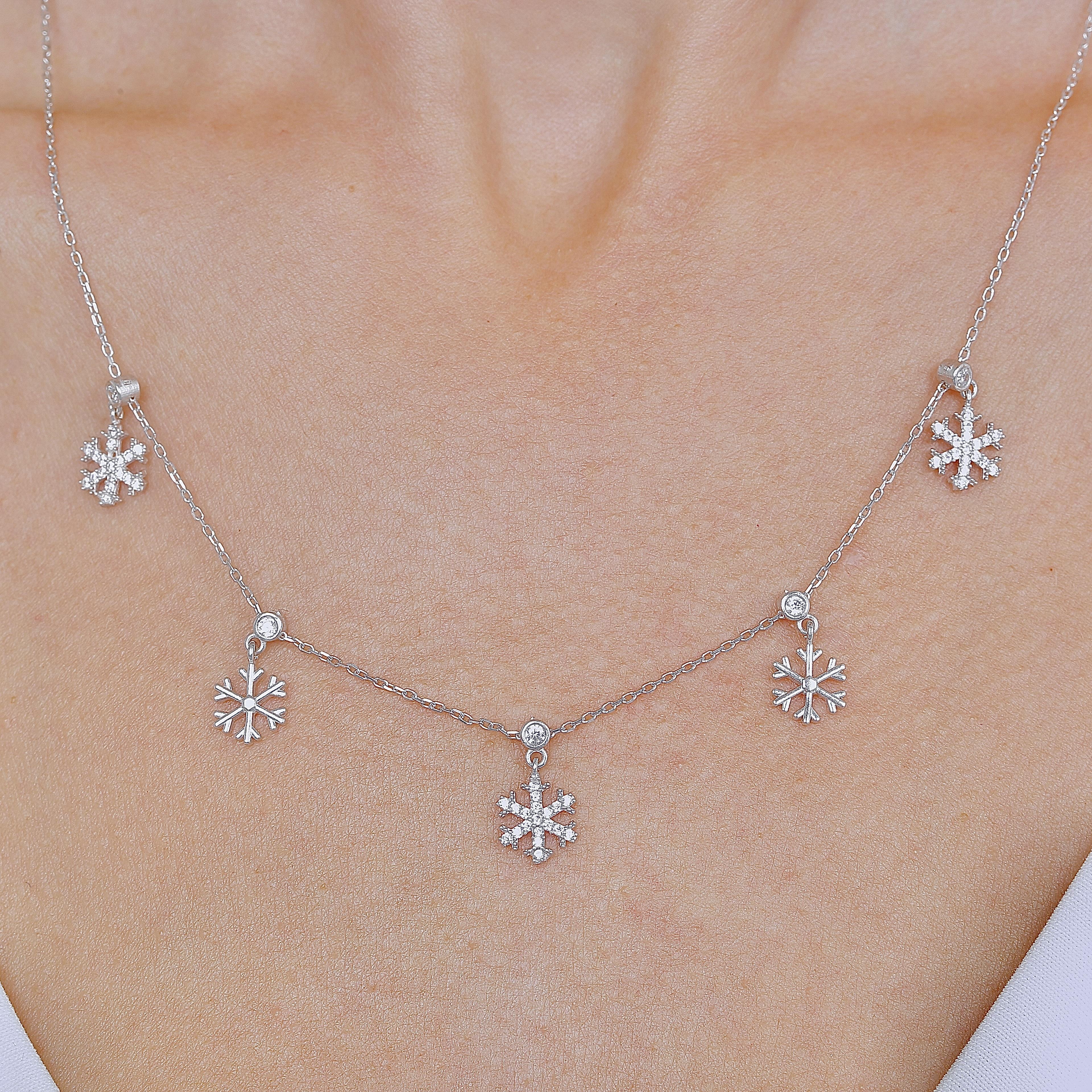 Crystal Harmony Lucky Silver Choker Necklace