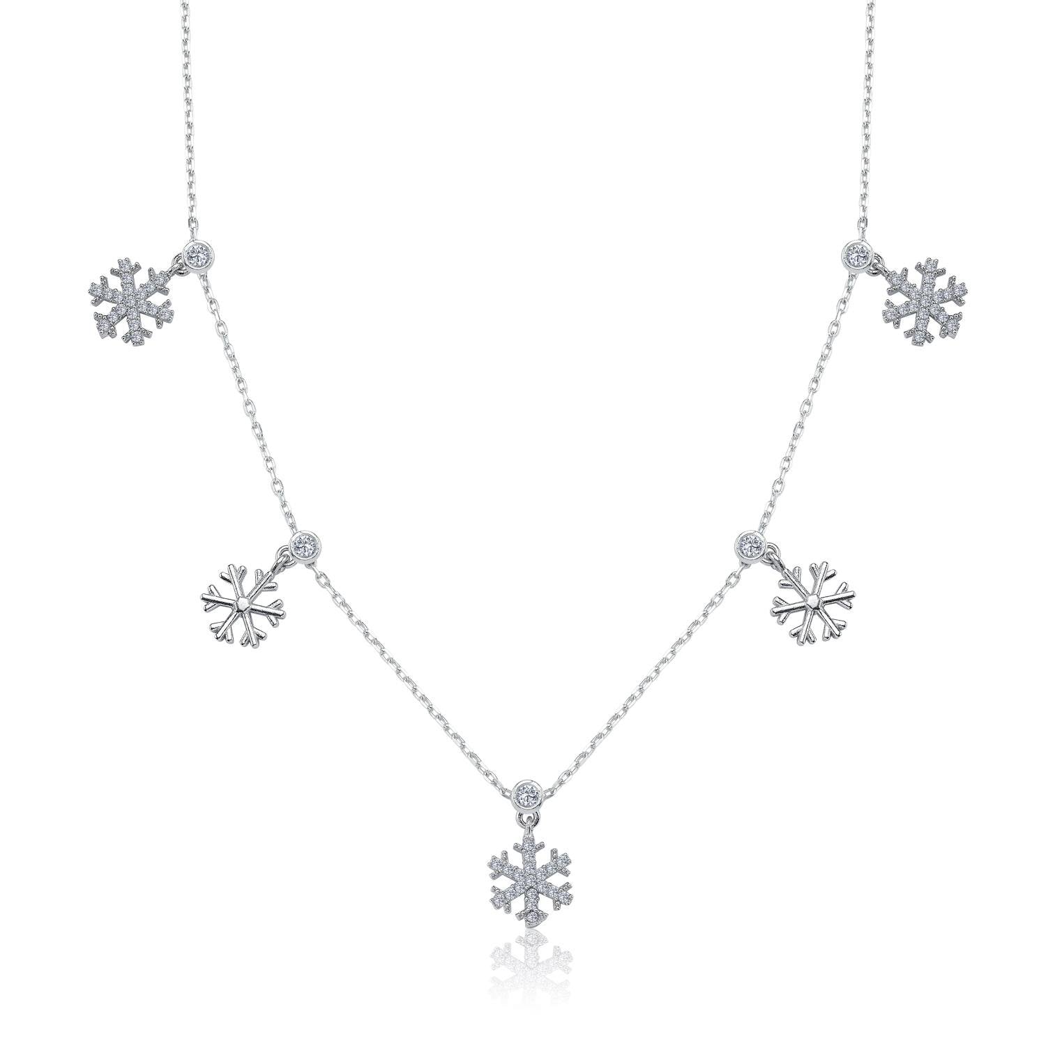 Crystal Harmony Lucky Silver Choker Necklace
