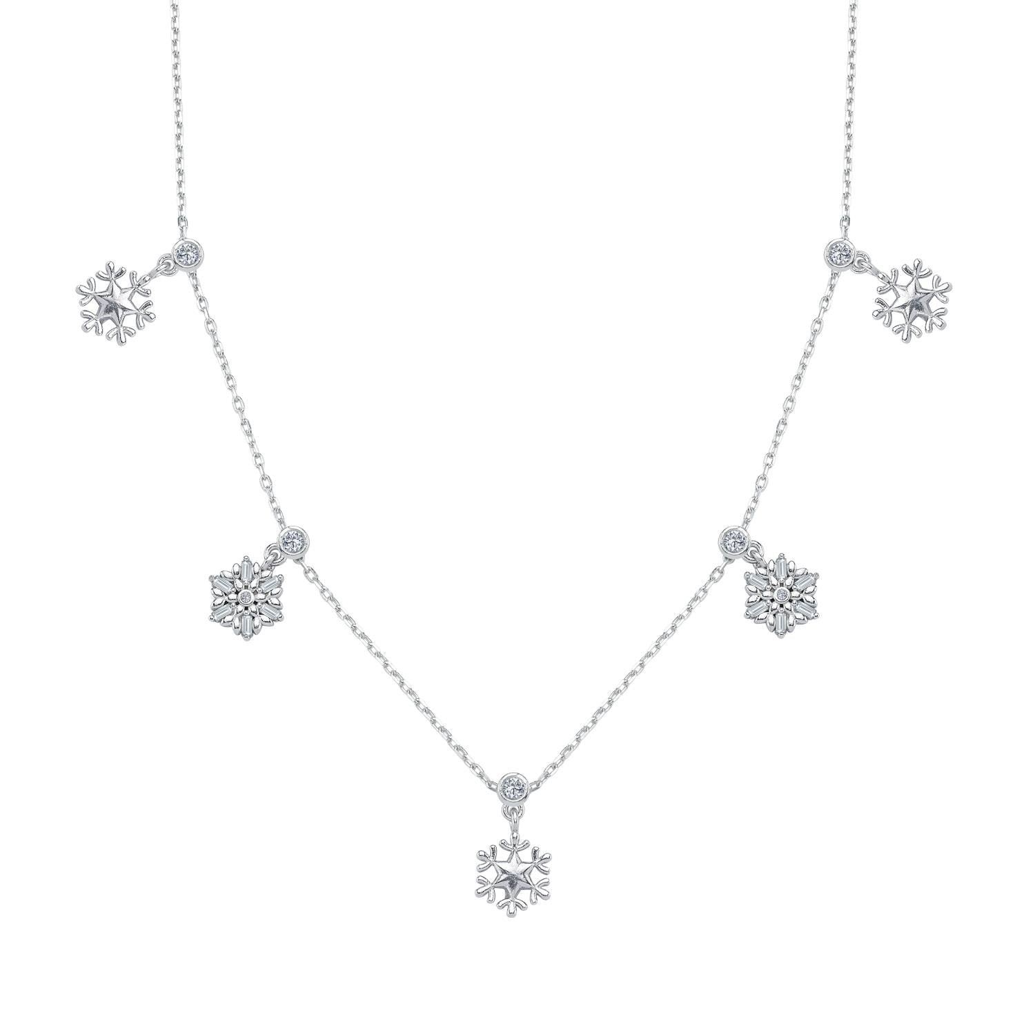 Crystal Dance Silver Luck Choker Necklace
