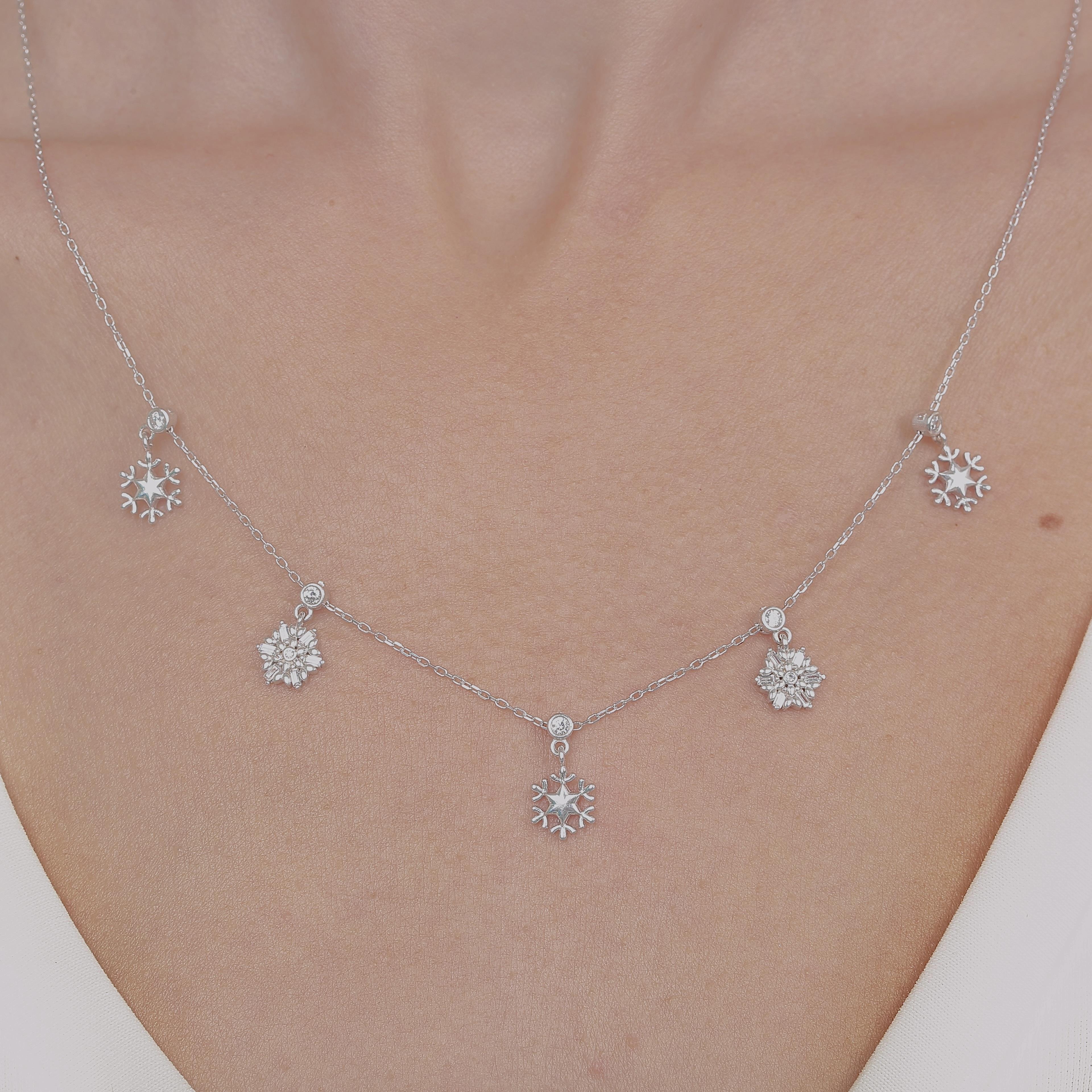 Crystal Dance Silver Luck Choker Necklace
