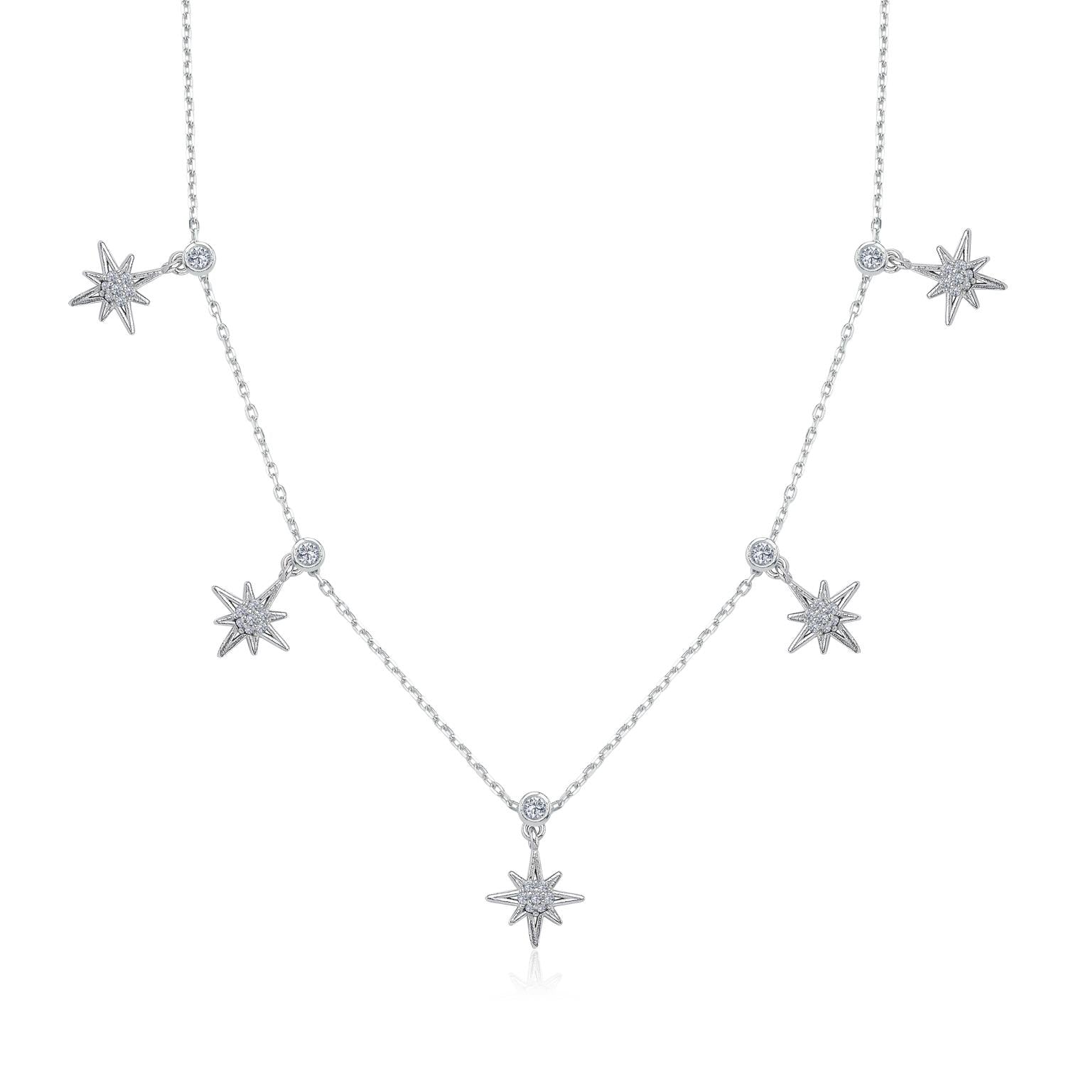 North Dance Lucky Silver Choker Necklace