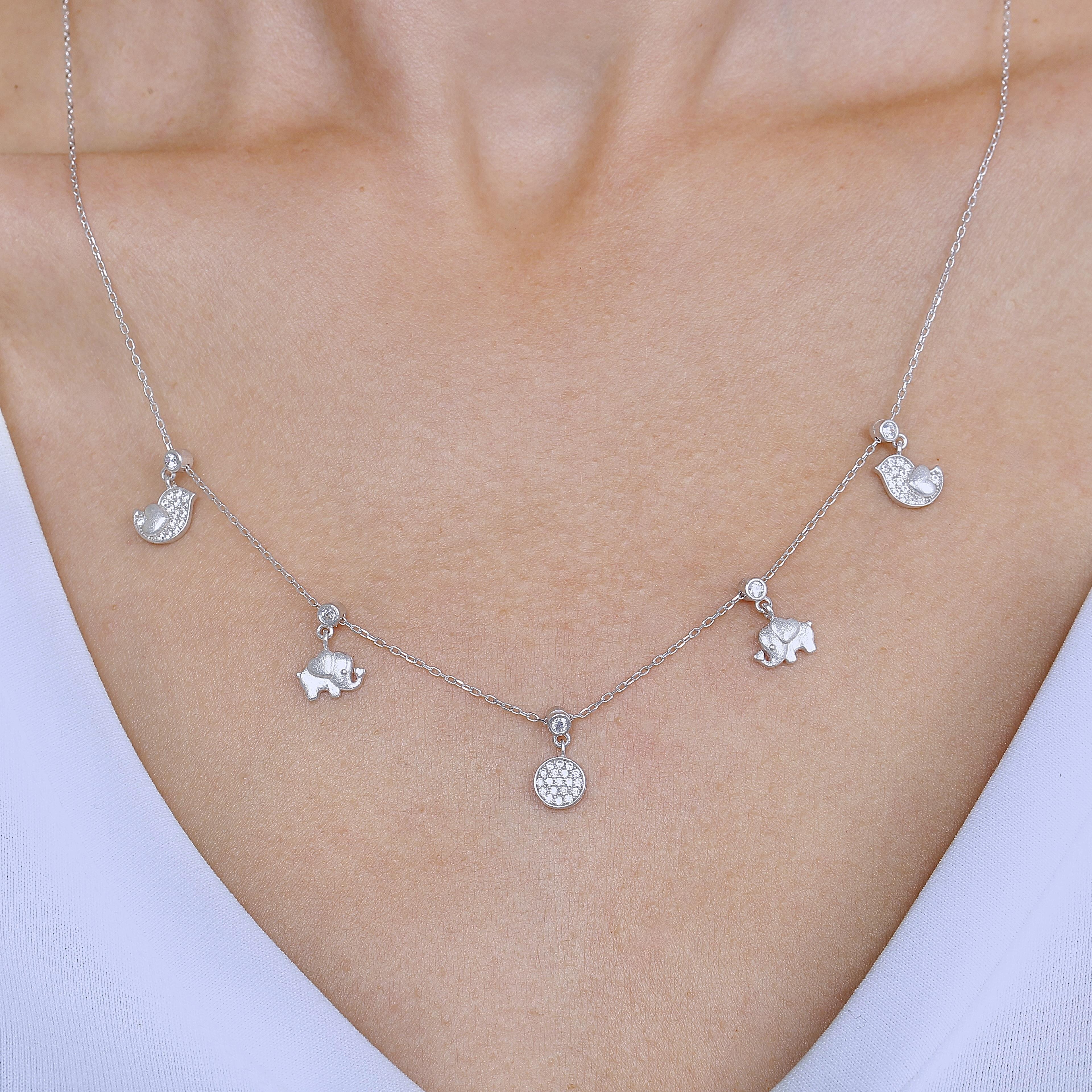 Mystic Festival Lucky Silver Choker Necklace