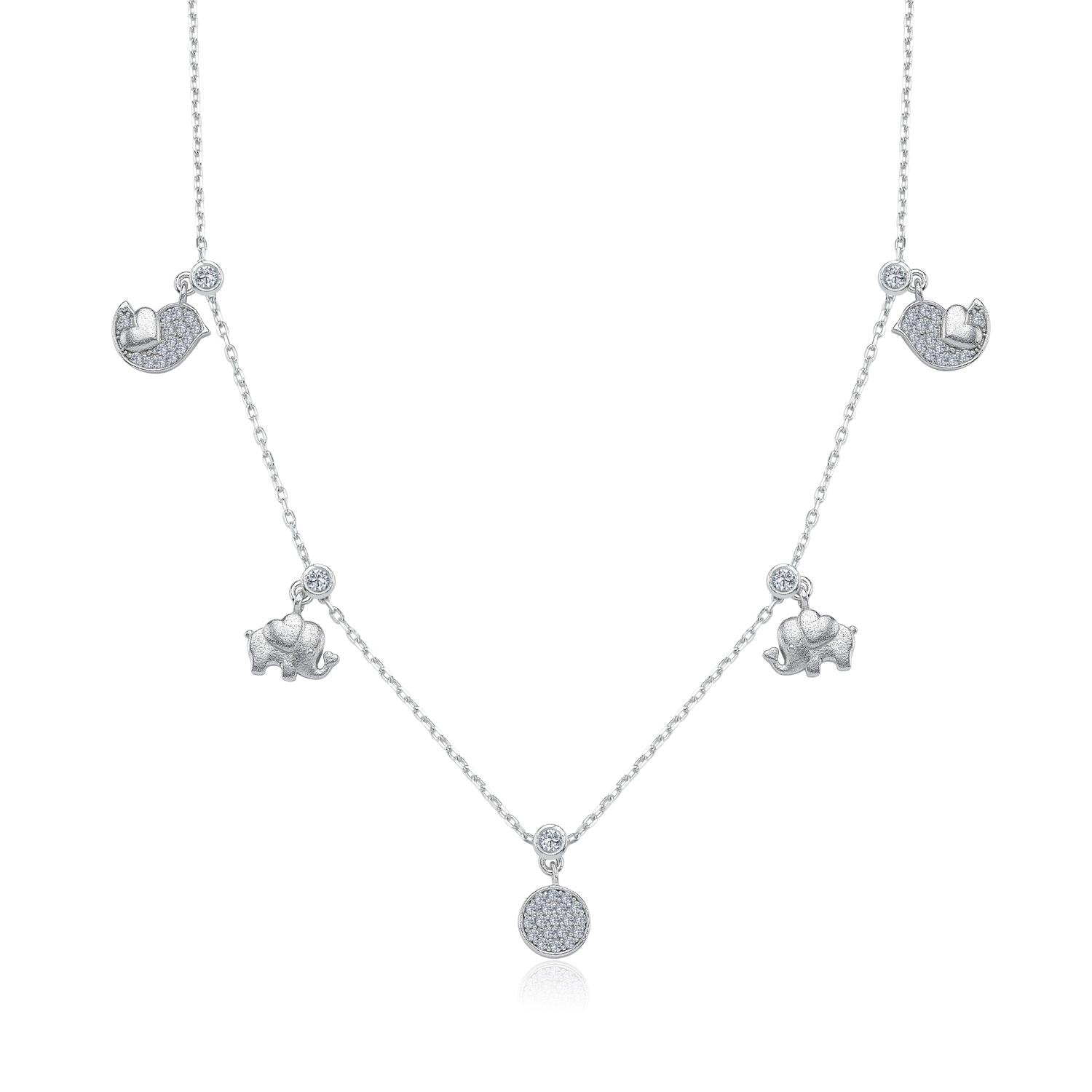 Mystic Festival Lucky Silver Choker Necklace