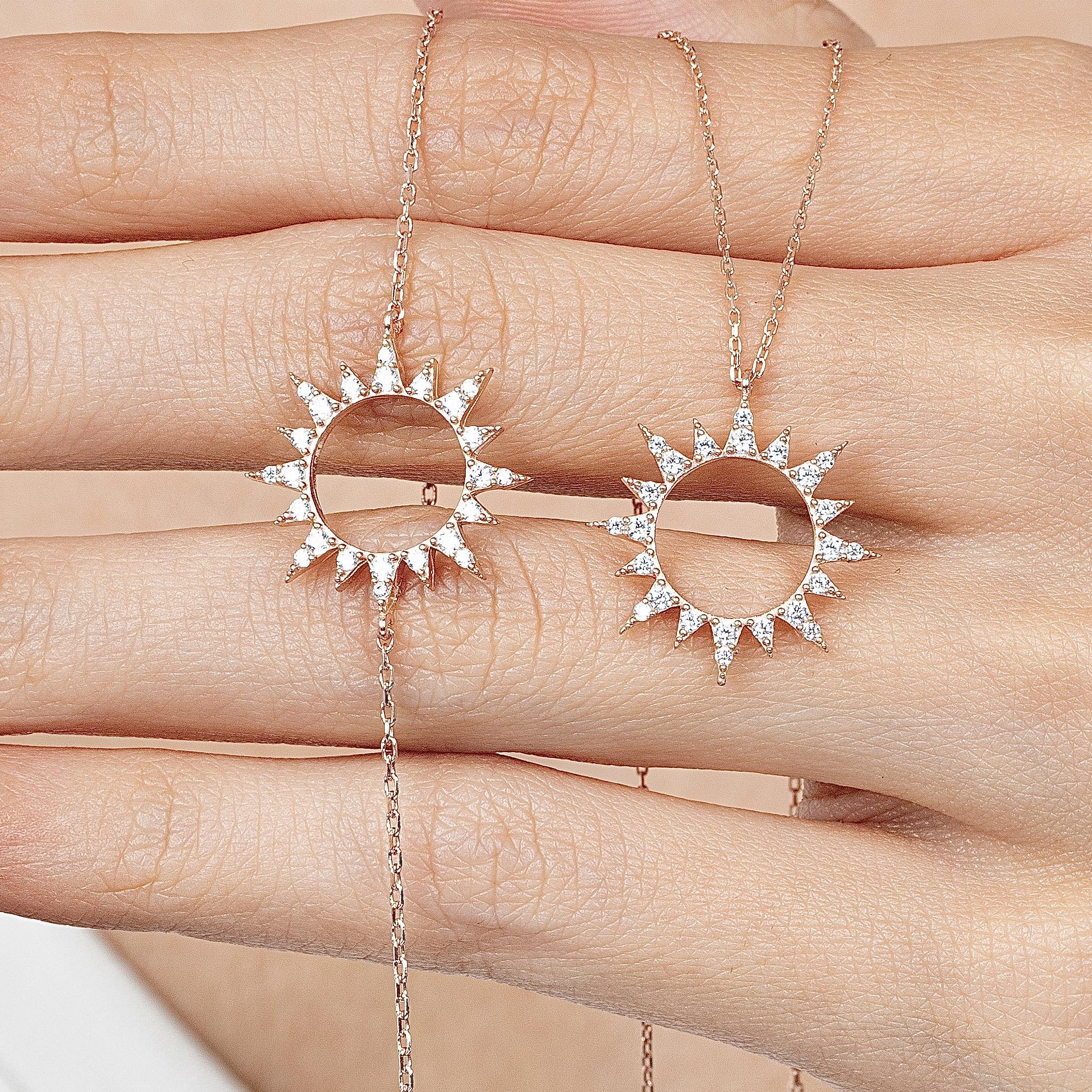 Diamond Setting Sun Rose Gold Duo Set