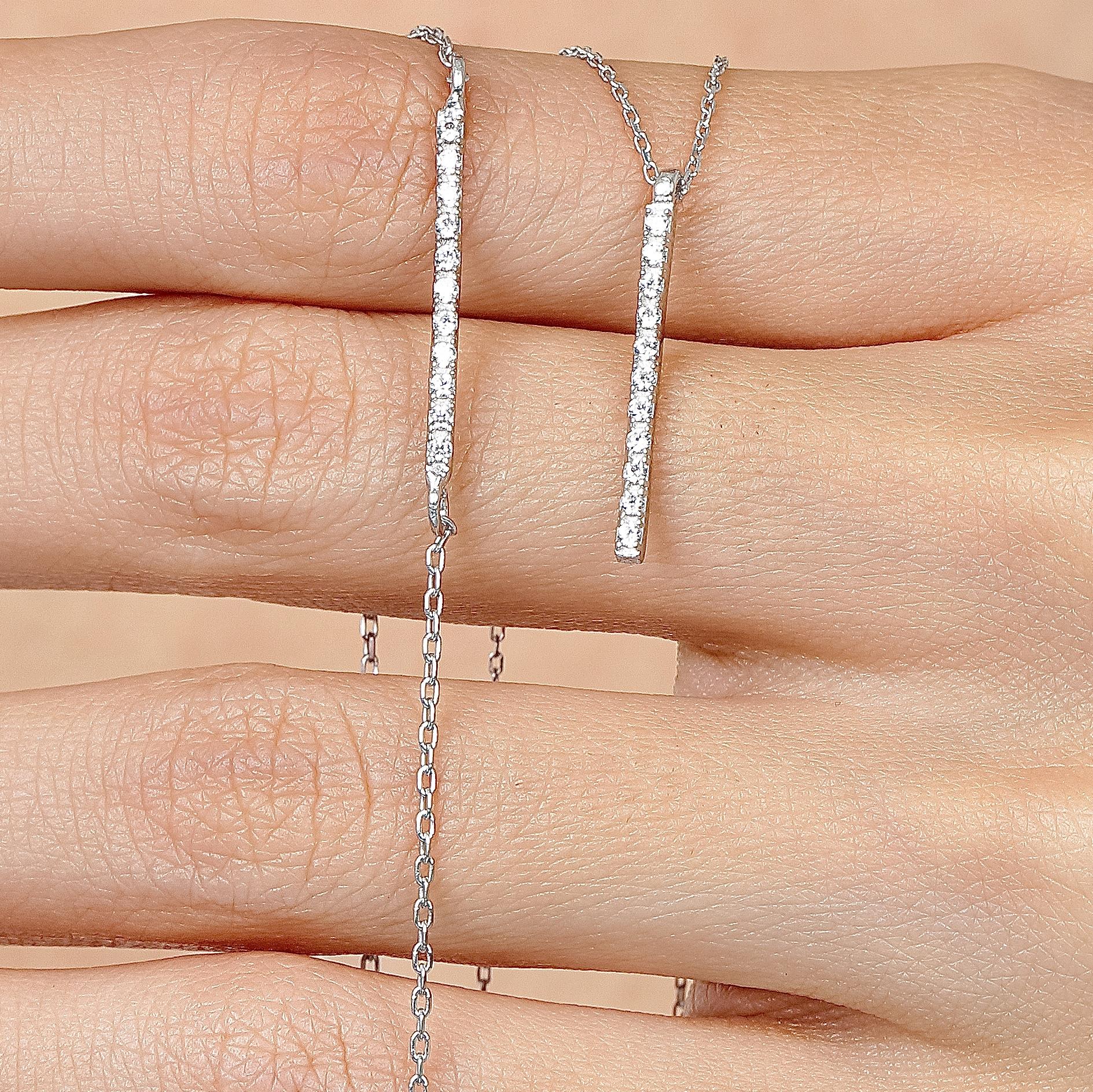 Diamond Setting Silver Tennis Jewelry Set
