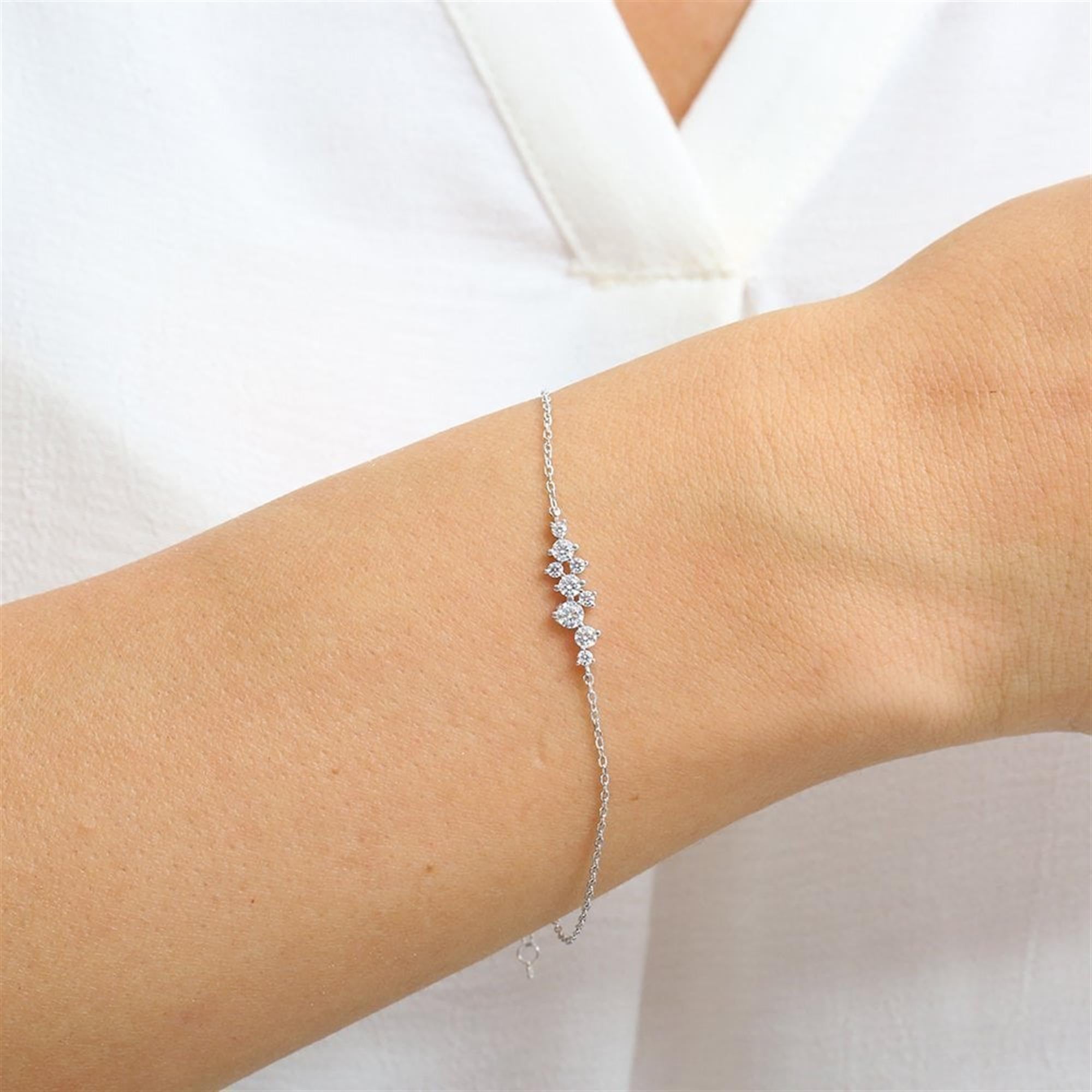 Diamond Asymmetric Sparkle Bracelet
