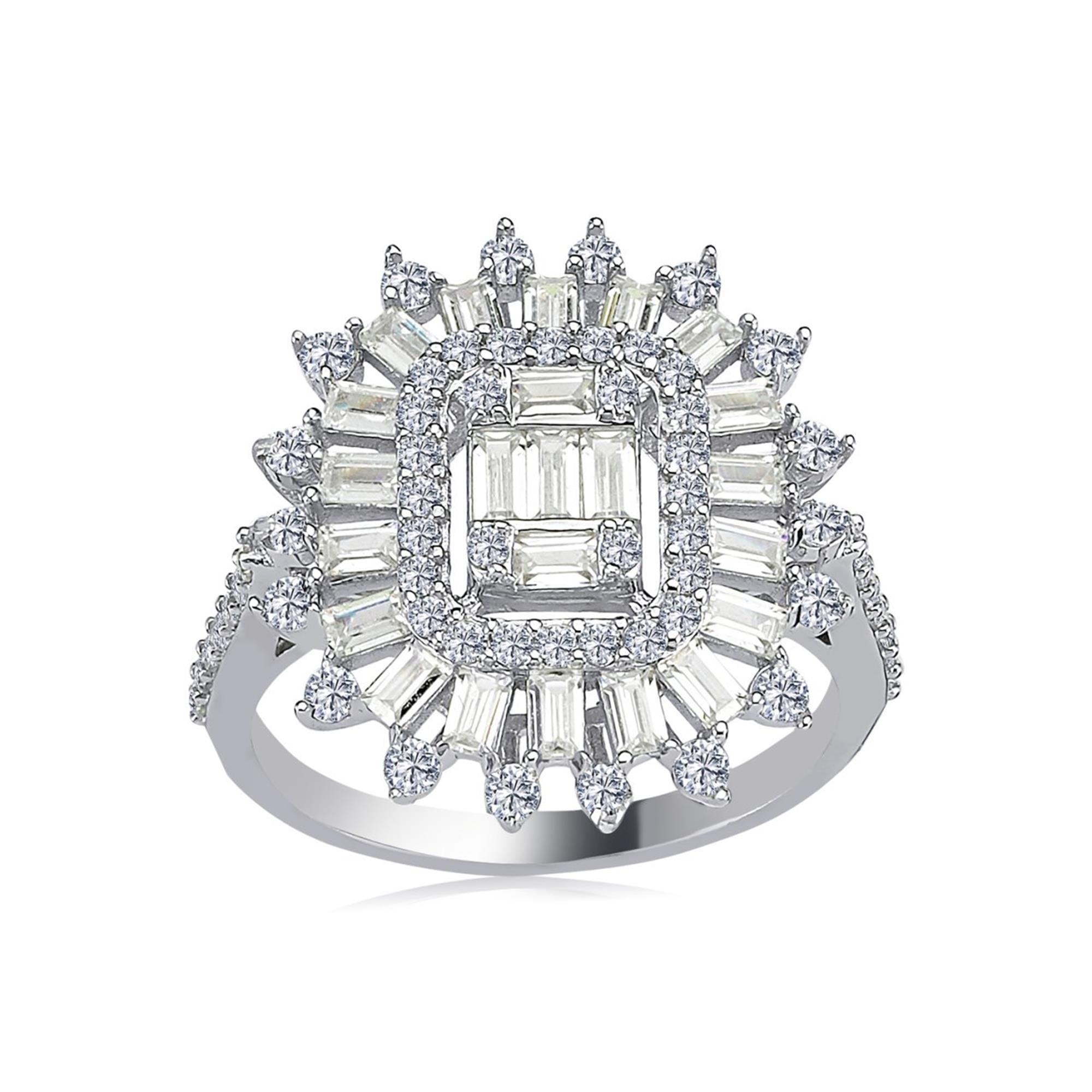 Diamond Radiant Baguette Star Ring