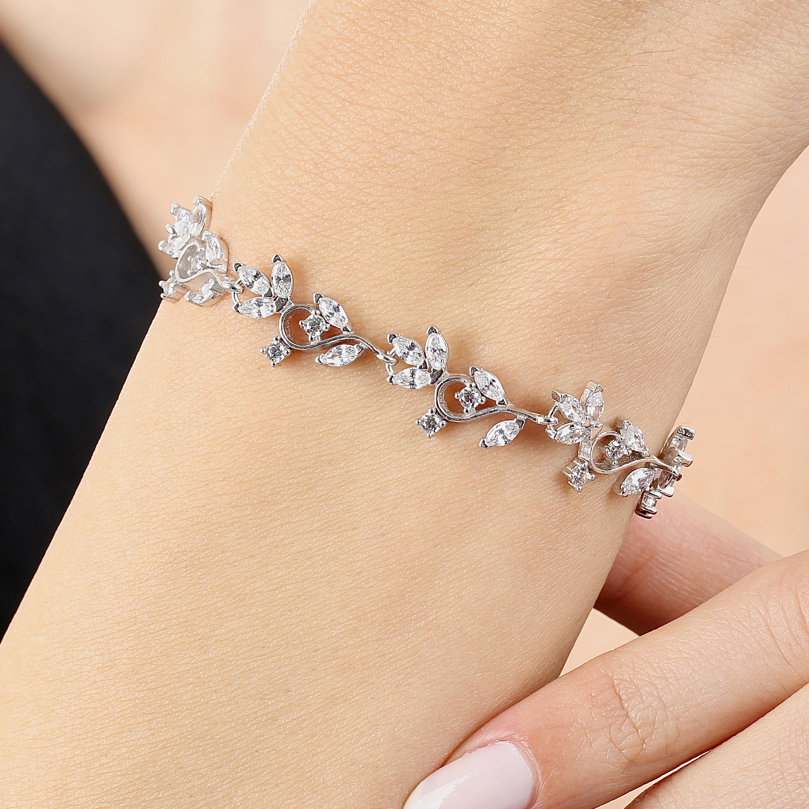 Diamond Setting Stone Love Melody Waterway Bracelet