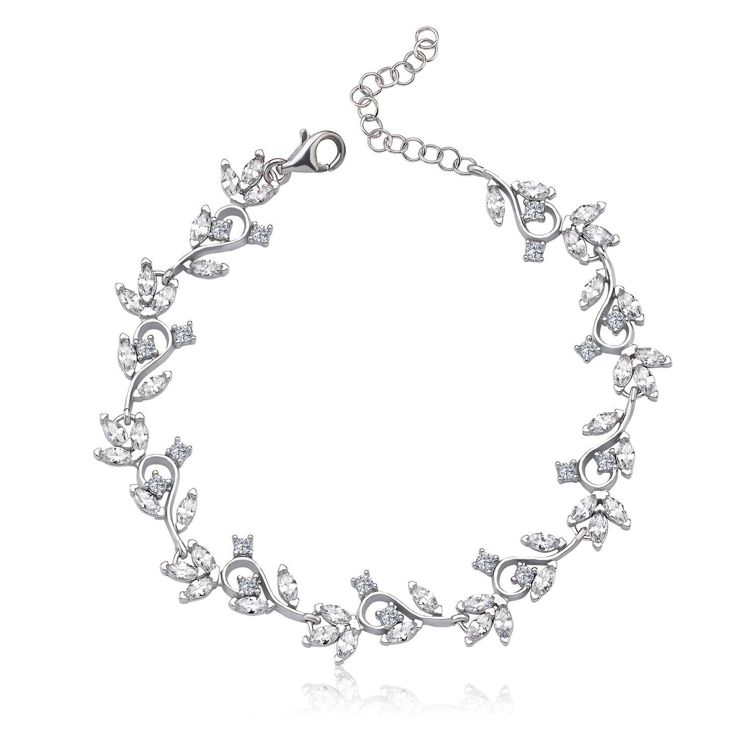 Diamond Setting Stone Love Melody Waterway Bracelet