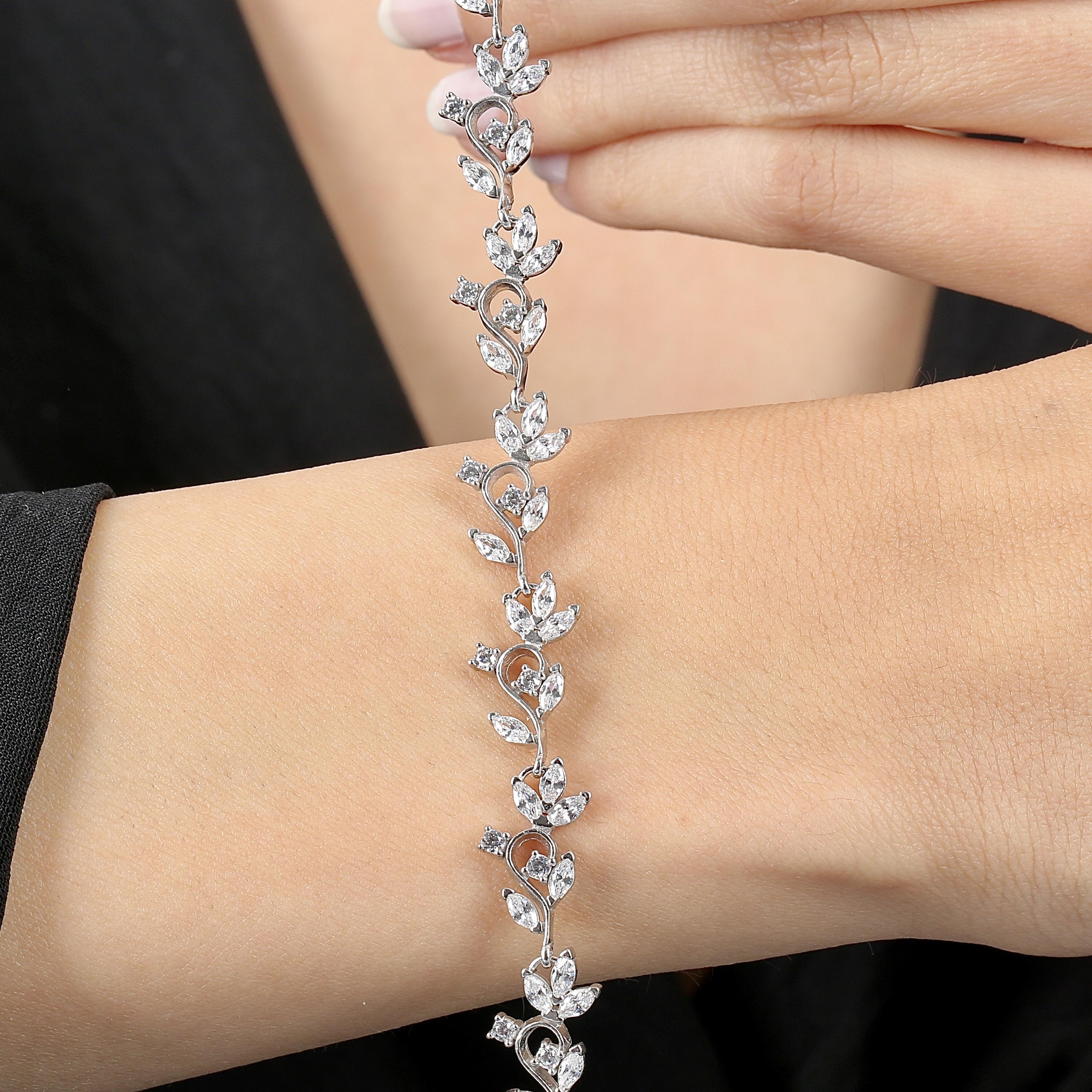 Diamond Setting Stone Love Melody Waterway Bracelet