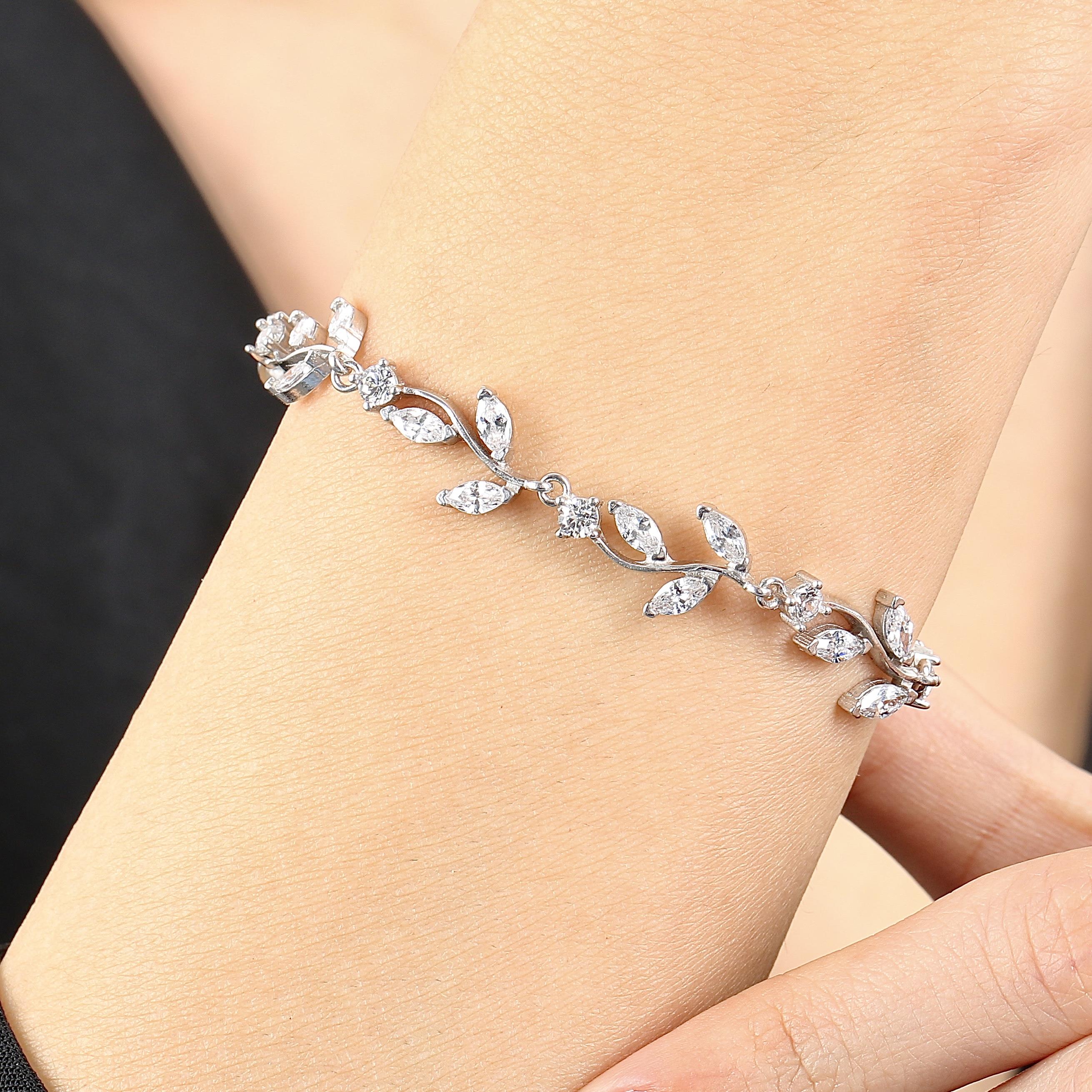 Diamond Full Stone Silver Melody Waterway Set