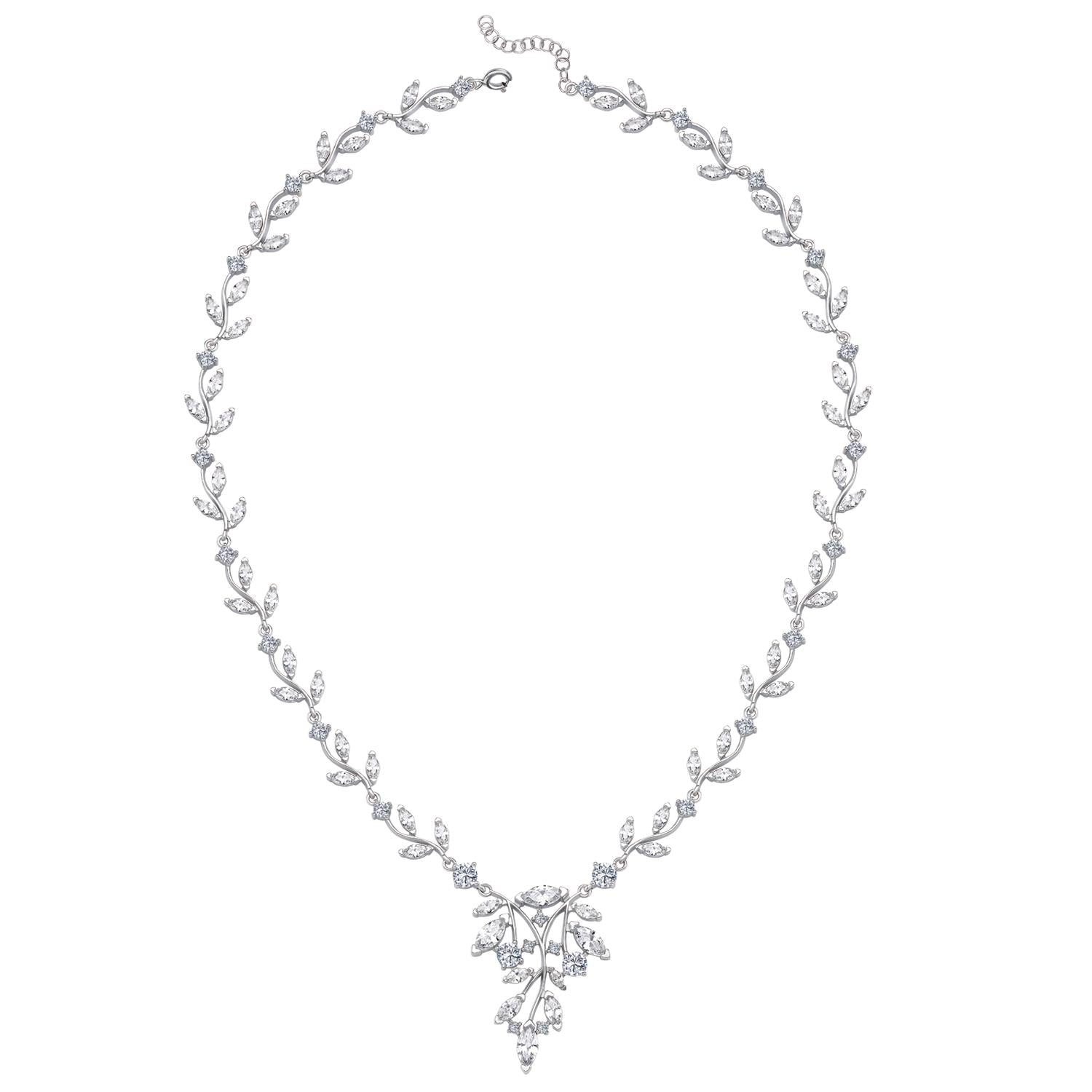 Diamond Full Stone Silver Melody Waterway Set