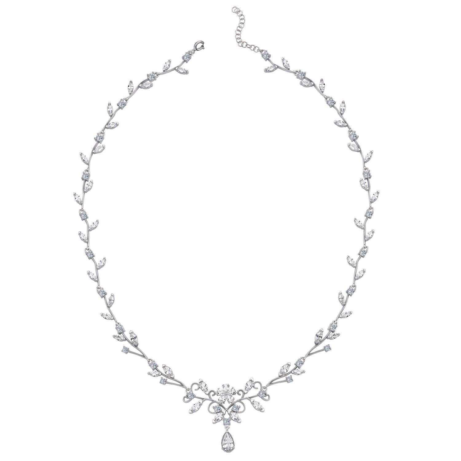 Diamond Love Silver Bouquet Tennis Waterway Set
