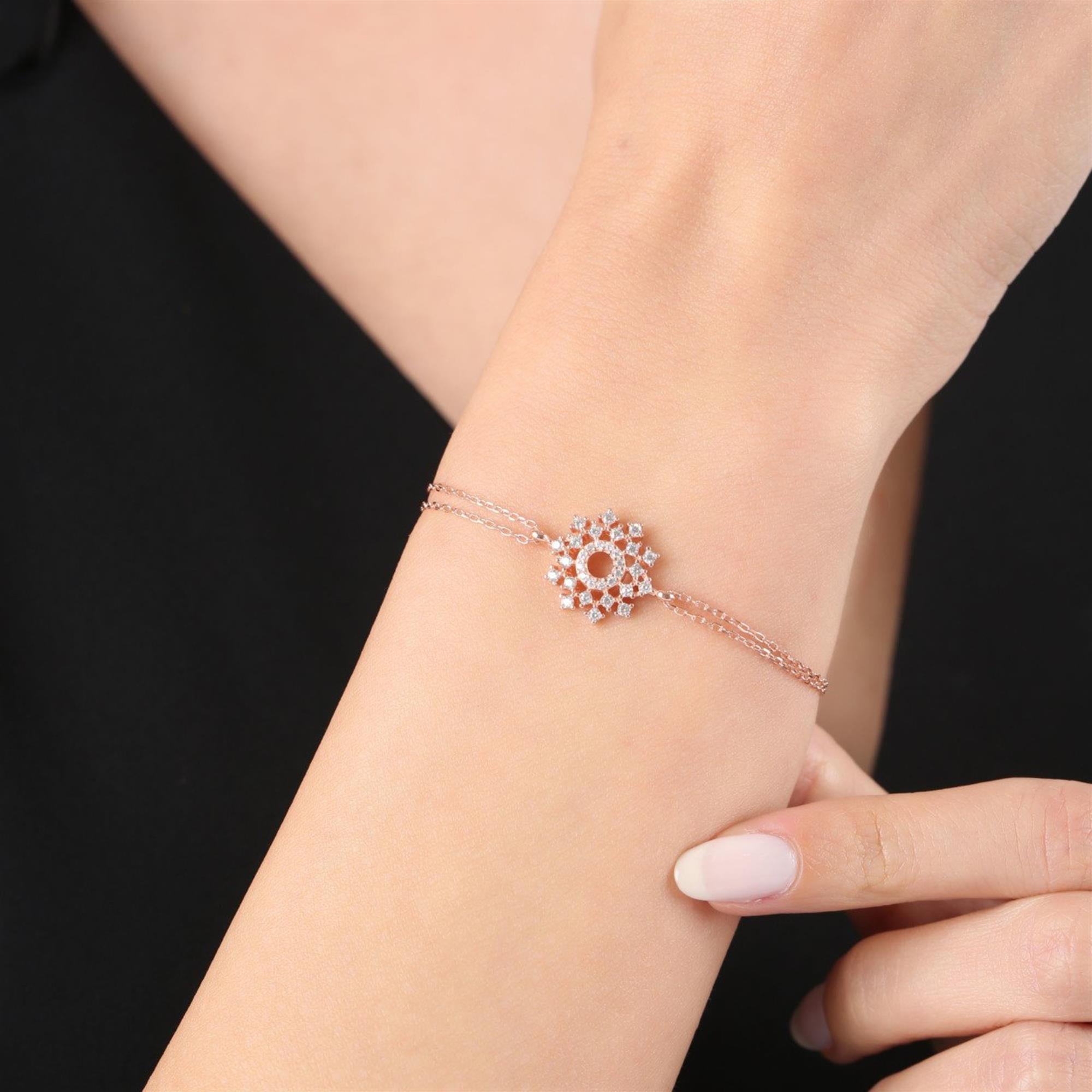 Diamond Sparkle Universe Rose Gold Bracelet