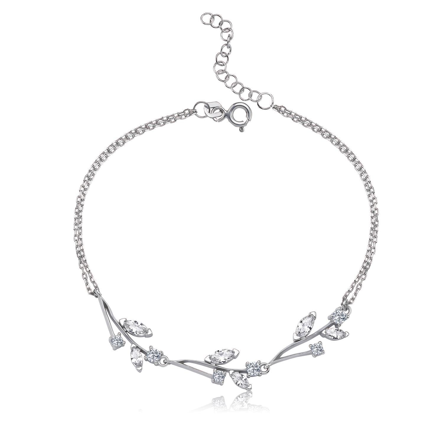 Diamond Love Bouquet Silver Waterway Set