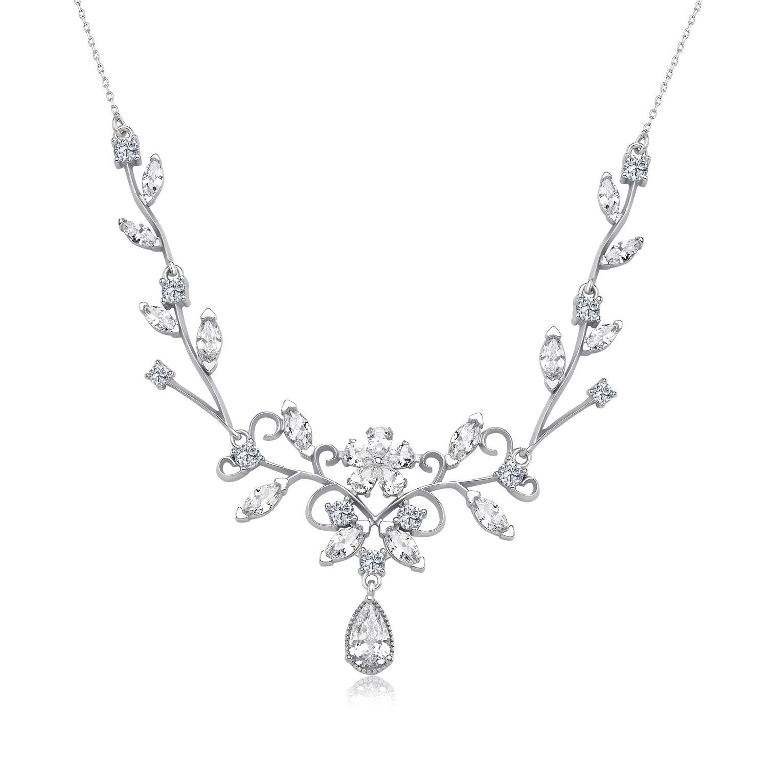 Diamond Love Bouquet Silver Waterway Set
