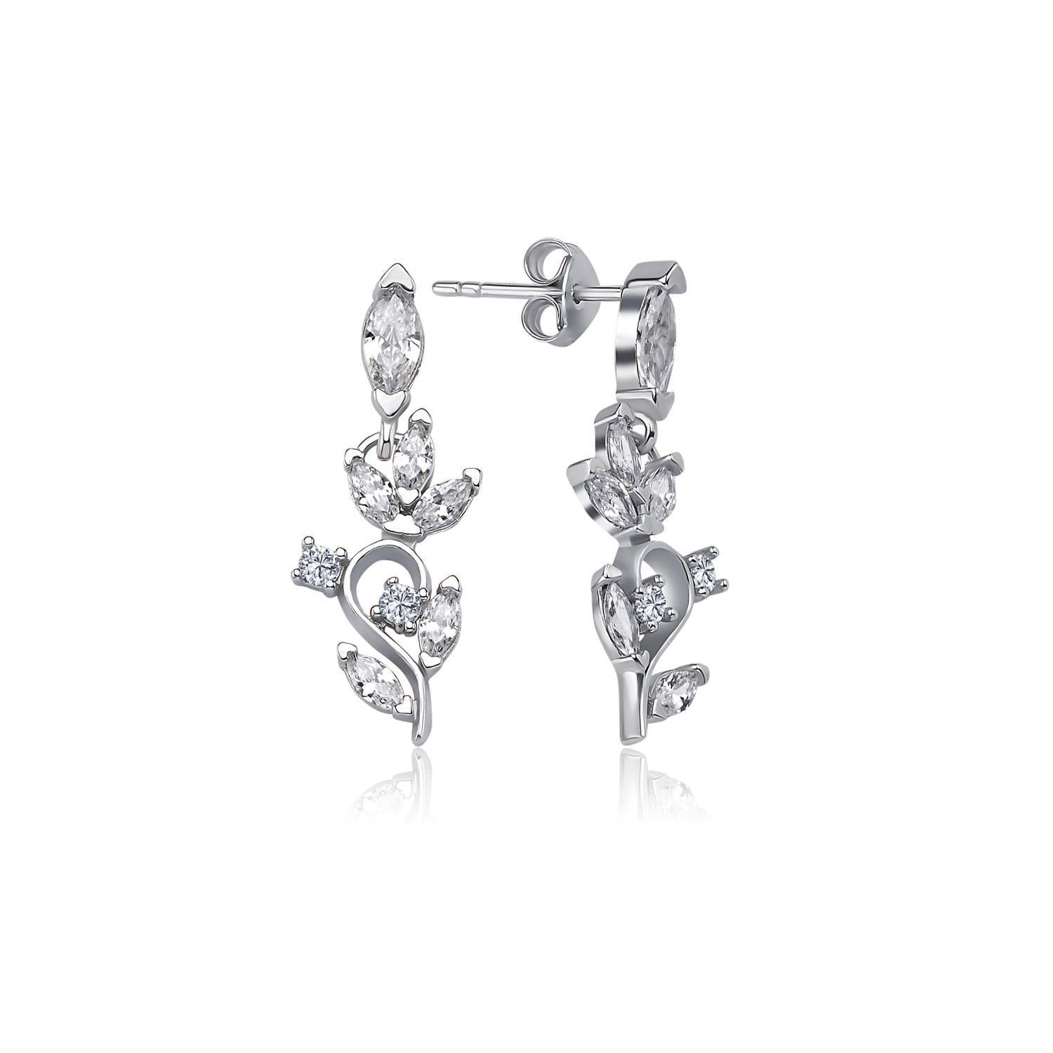 Diamond Elegant Love Melody Silver Waterway Set