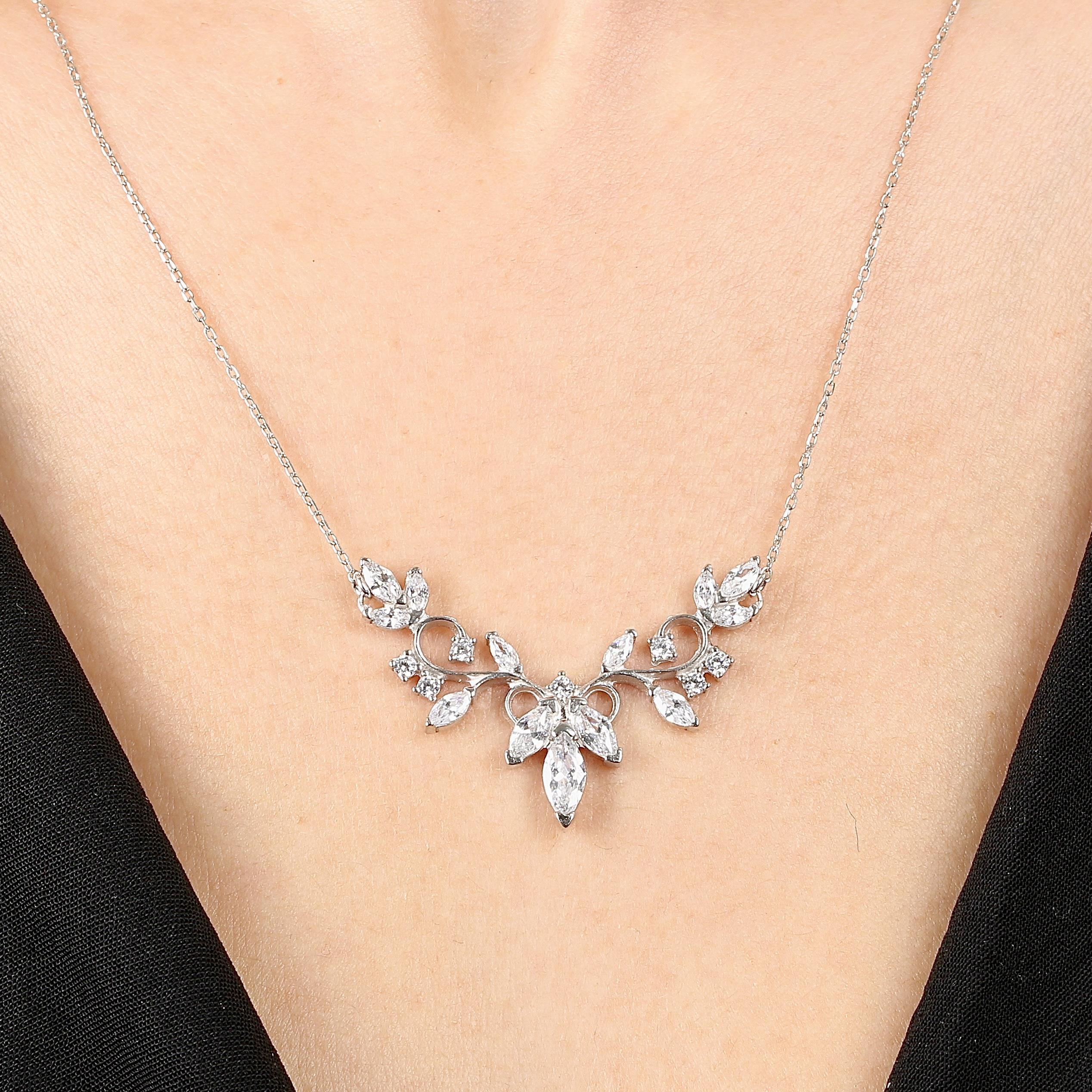 Diamond Elegant Love Melody Silver Waterway Set
