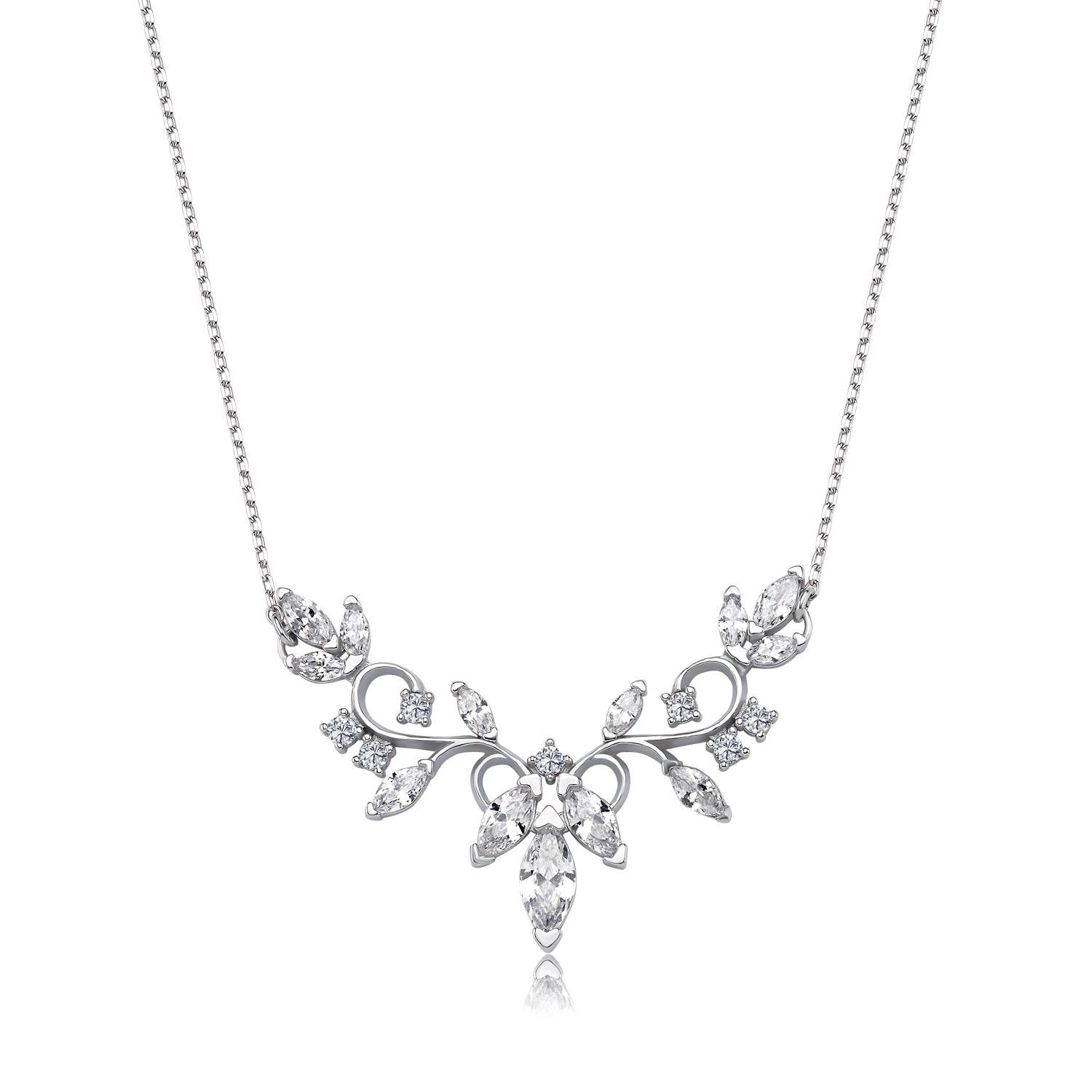 Diamond Elegant Love Melody Silver Waterway Set