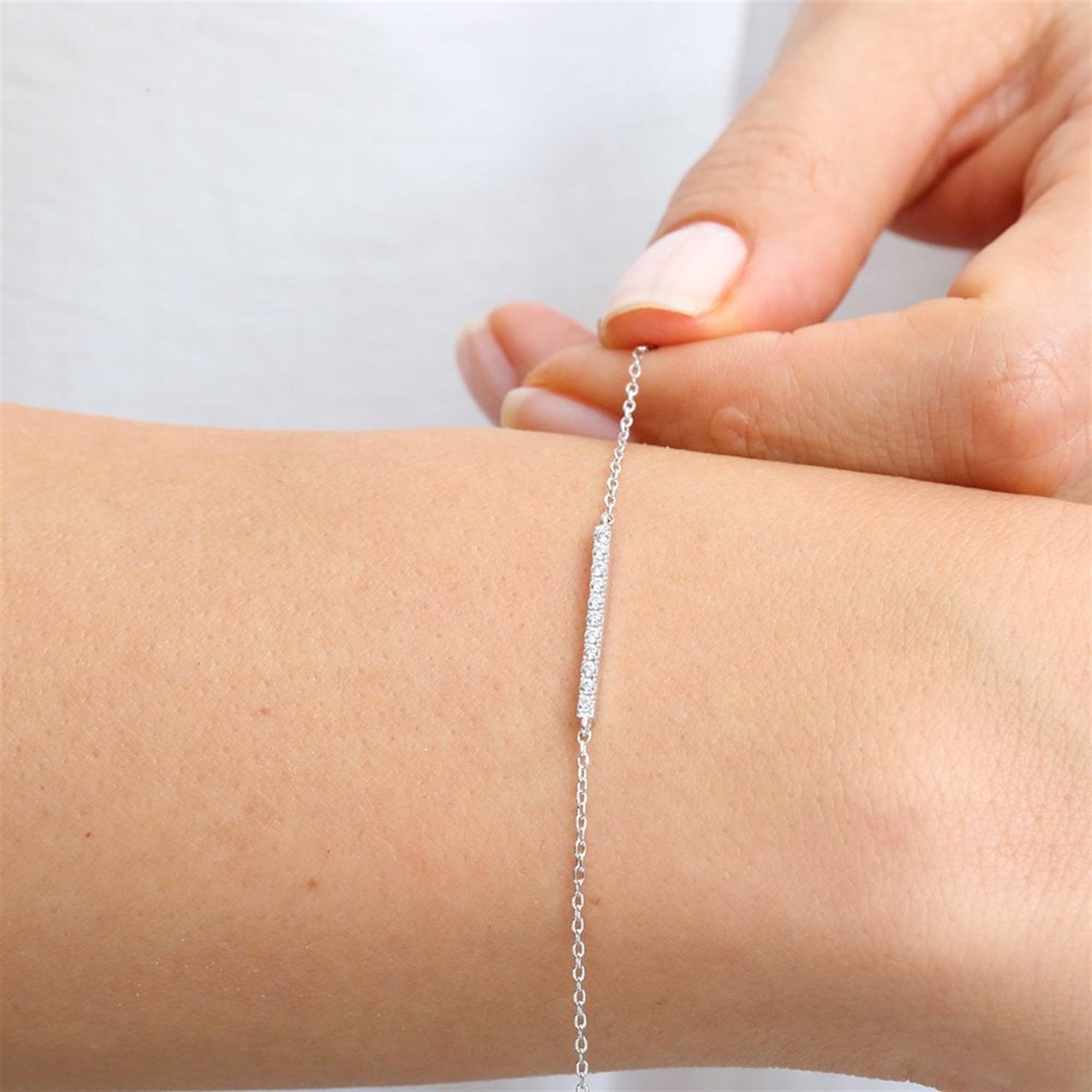 Delicate Waterway Silver Bracelet
