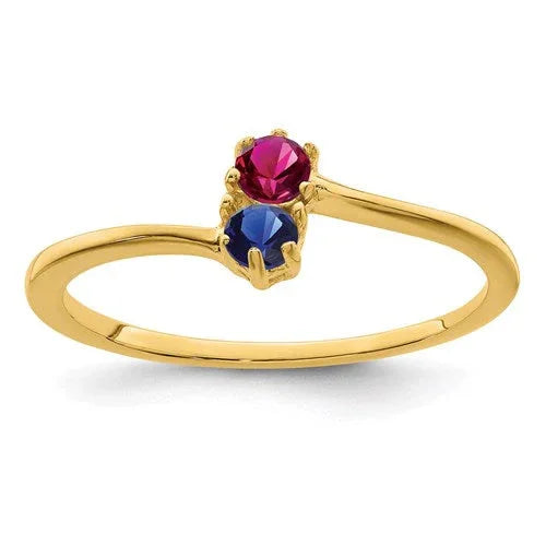 Two Birthstone Ring: A Personalized Jewelry Piece for Meaningful Connections