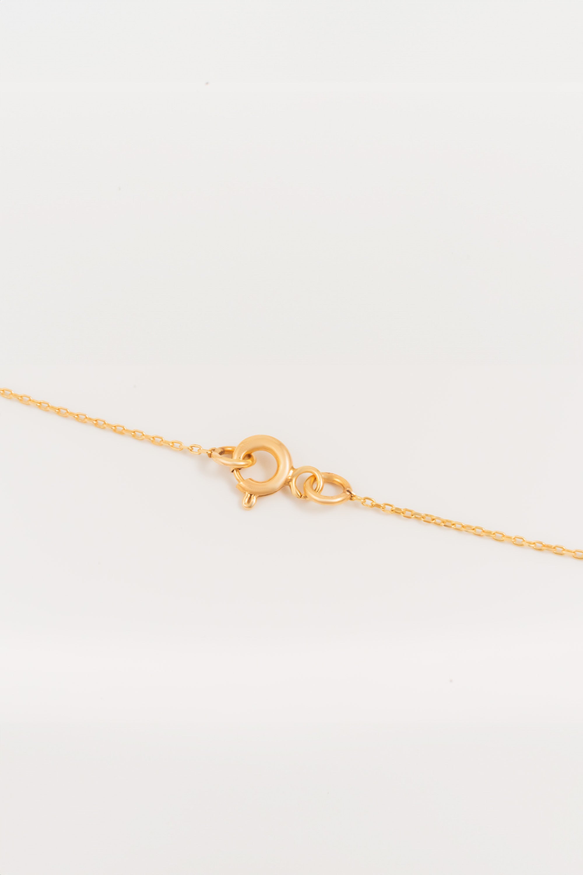 14K Gold Pave Heart Necklace
