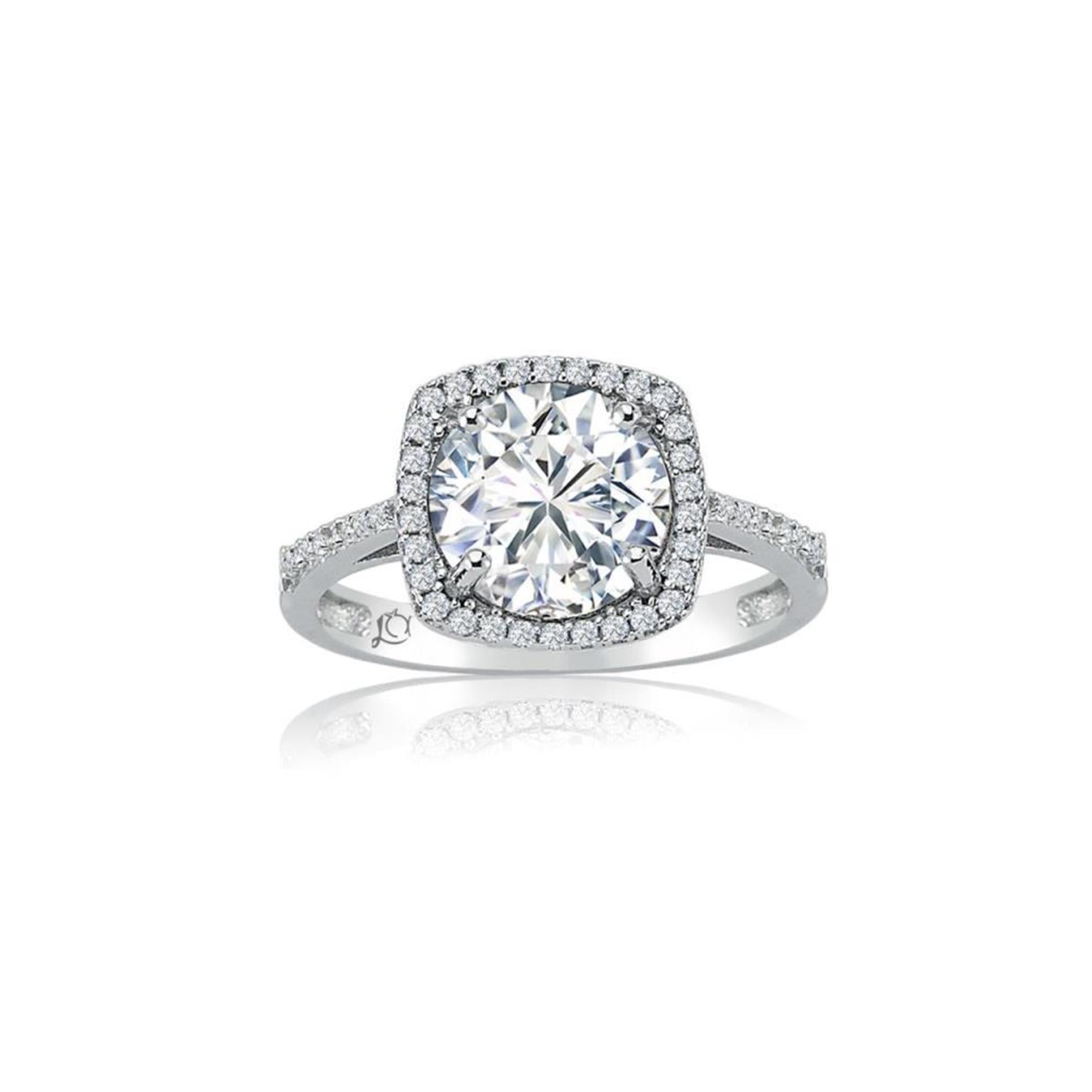 3.00 Carat Cushion Cut Solitaire Ring