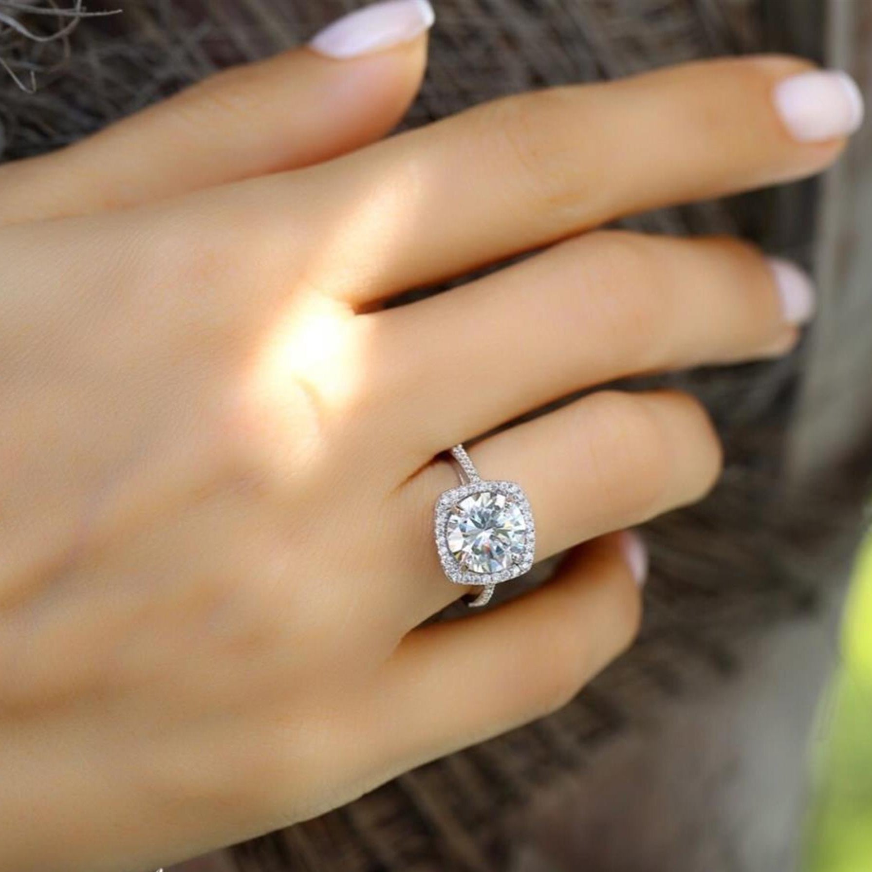 3.00 Carat Cushion Cut Solitaire Ring