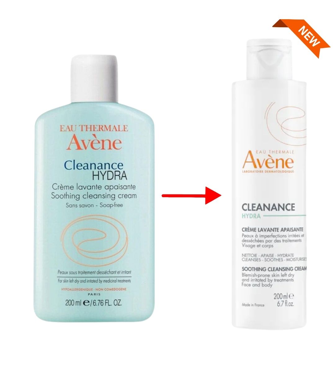Avène Cleanance Hydra Soothing Cleansing Cream 200 ml / 6.8 fl oz