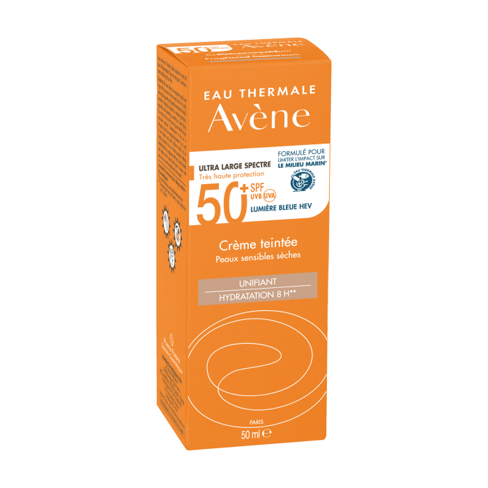 Avène Creme Teintee SPF 50 ml / 1.7 fl oz Tinted Sunscreen (2-Pack)