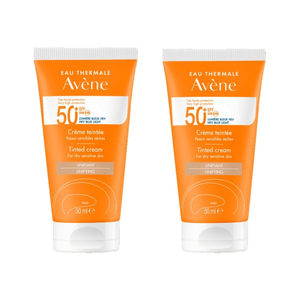 Avène Creme Teintee SPF 50 ml / 1.7 fl oz Tinted Sunscreen (2-Pack)