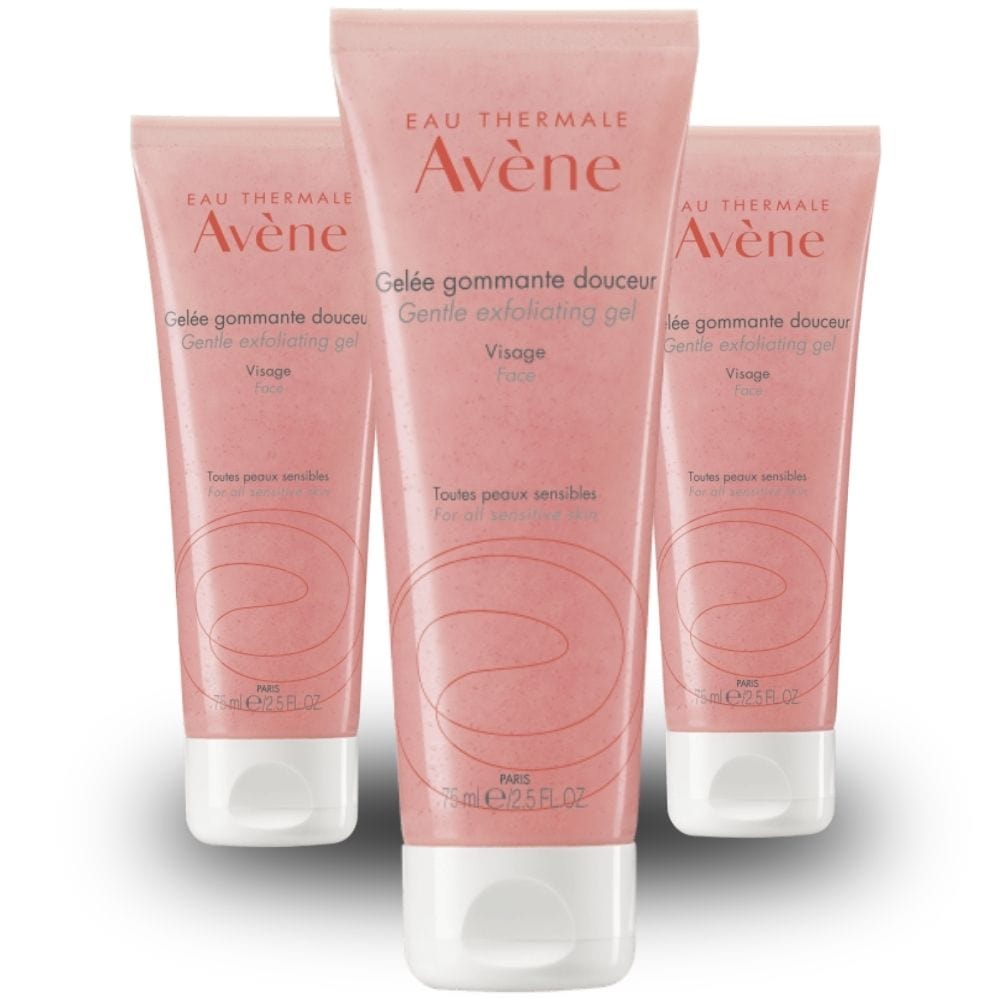 Avène Gentle Exfoliating Gel 75 ml / 2.5 fl oz (3-Pack)