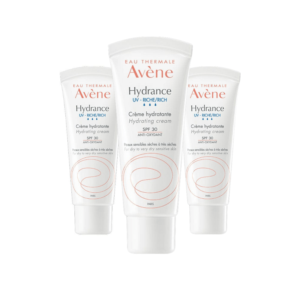Avène Hydrance UV-Rich Moisturising Cream SPF 30 40 ml / 1.4 fl oz (3-Pack)
