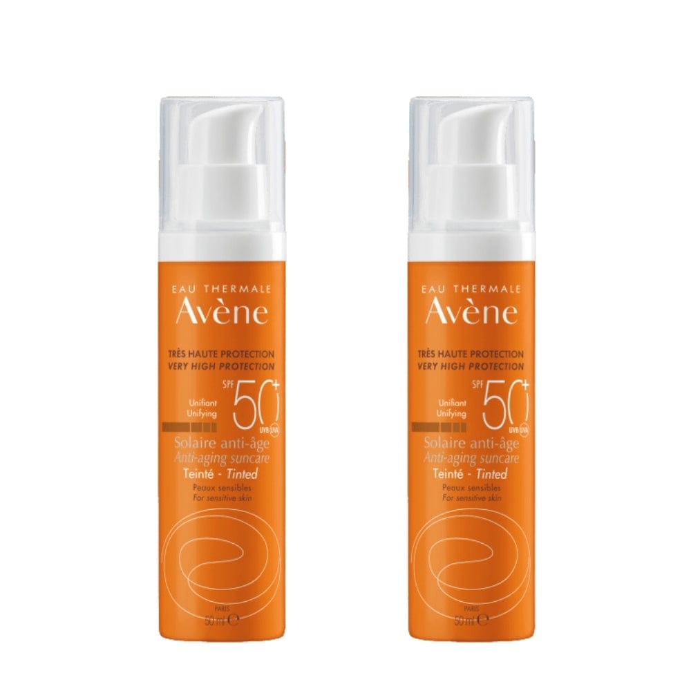 Avène Solaire Anti-age SPF50 Anti-Aging Tinted Sunscreen 50 ml / 1.7 fl oz (2-Pack)