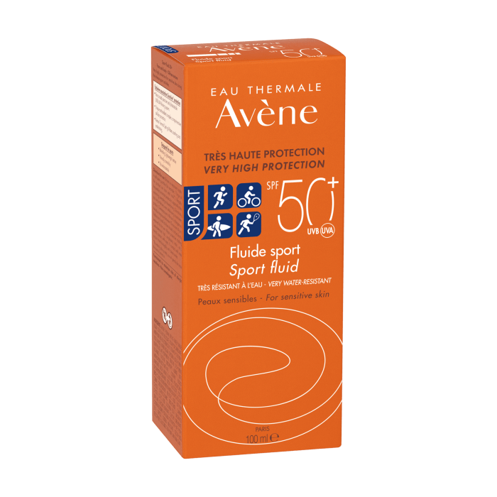Avène Solaire Fluide Sport Spf 50 Sunscreen 100 ml / 3.4 fl oz