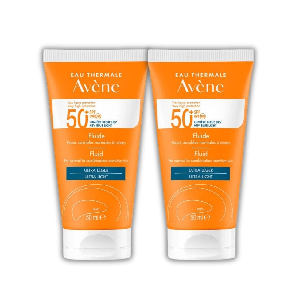 Avène Solaire SPF50+ Fluid Ultra Light 50 ml / 1.7 fl oz (2-Pack)