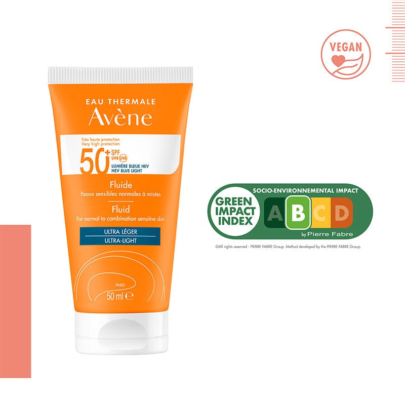 Avène Solaire SPF50+ Fluid Ultra Light 50 ml / 1.7 fl oz (3-Pack)