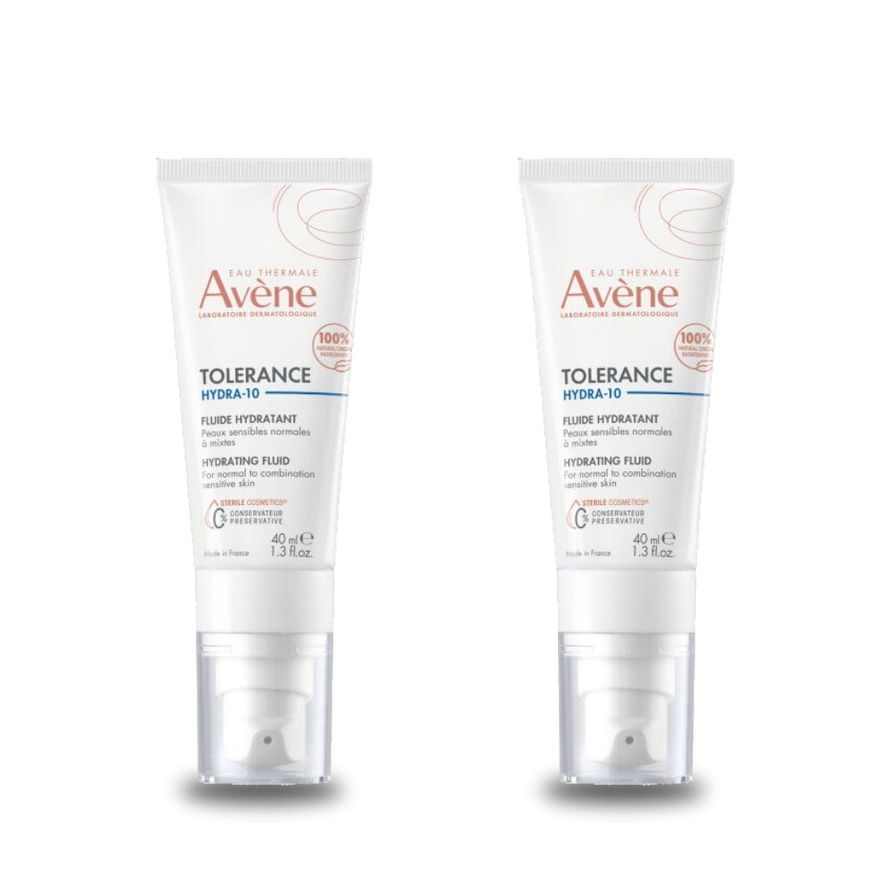 Avène Tolerance Hydra-10 Hydrating Fluid Cream 40 ml / 1.4 fl oz (2-Pack)